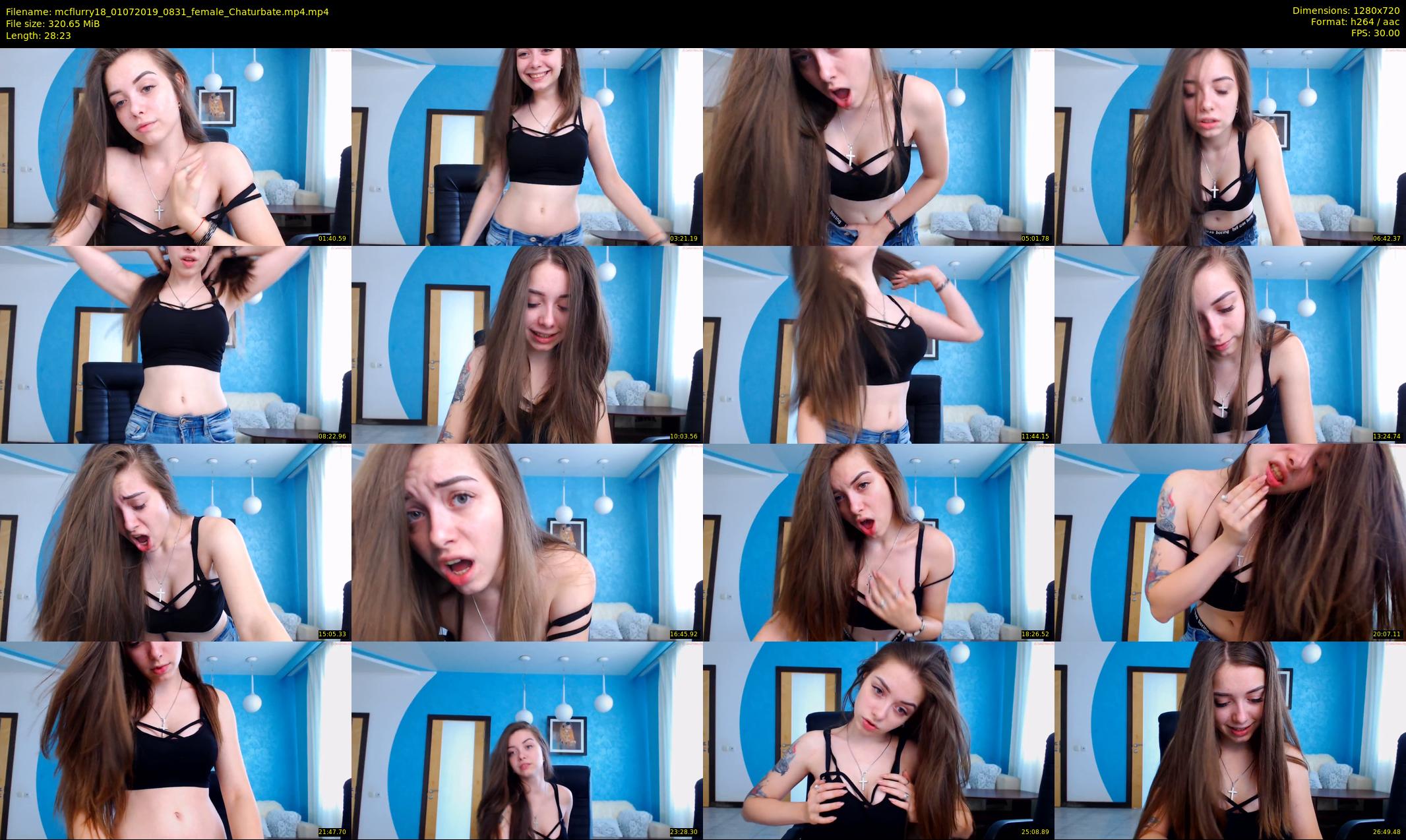 mcflurry18 — 29 minute Chaturbate female cam show recording, 720p, Jul 1, 2019