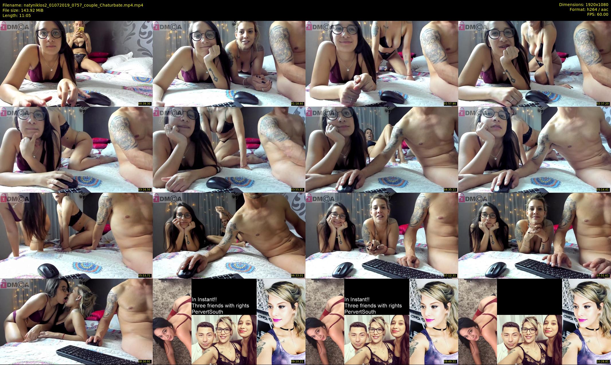 natyniklos2 — 12 minute Chaturbate couple cam show recording, 1080p, Jul 1, 2019