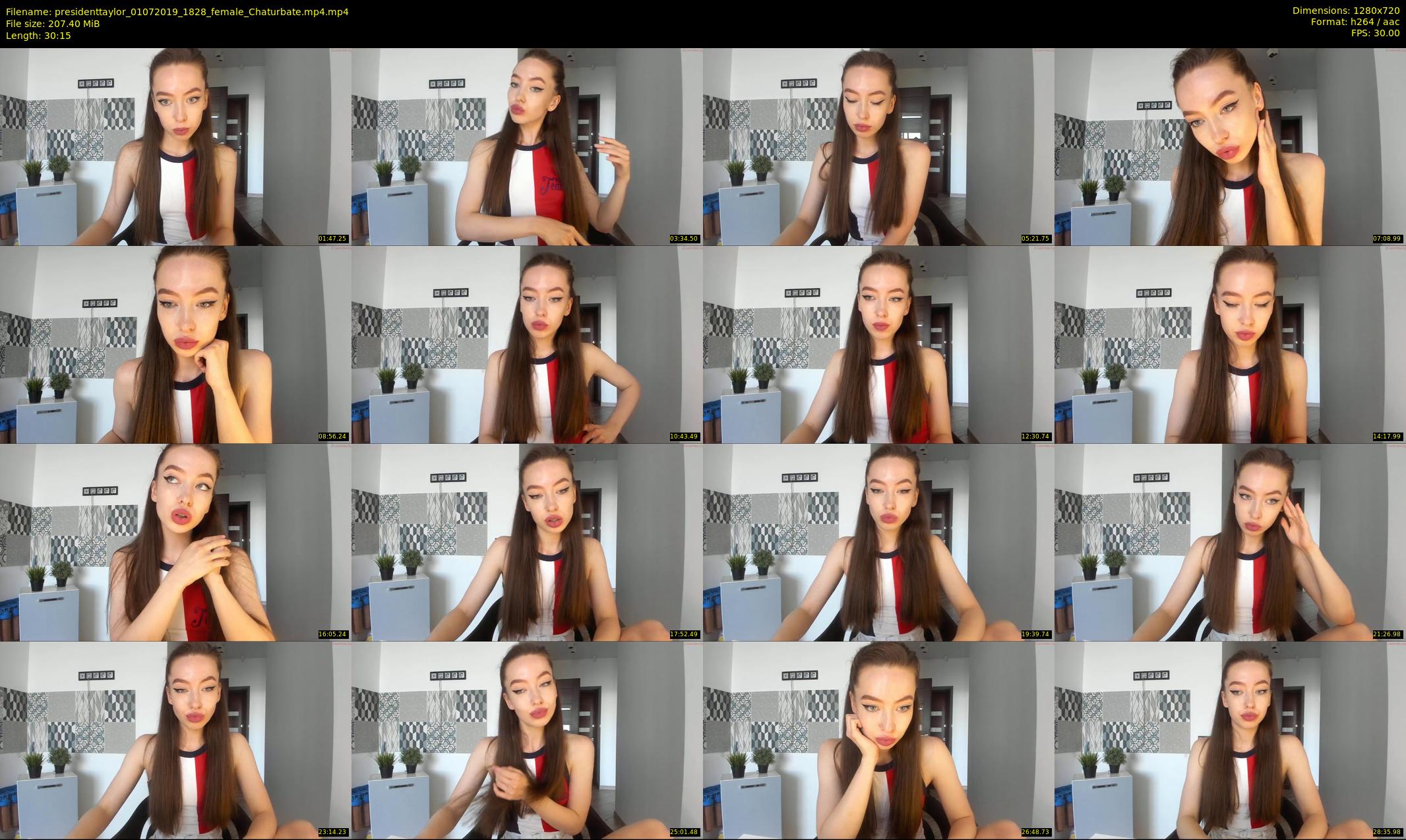 presidenttaylor — 31 minute Chaturbate female cam show recording, 720p, Jul 1, 2019