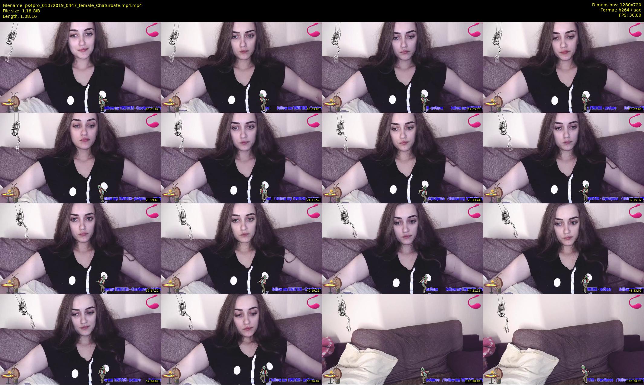 ps4pro — 69 minute Chaturbate female cam show recording, 720p, Jul 1, 2019