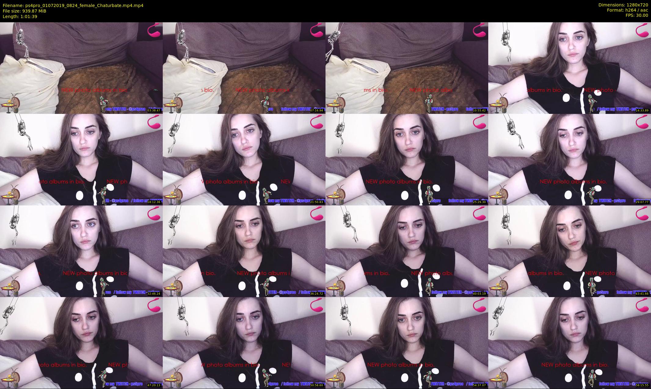 ps4pro — 62 minute Chaturbate female cam show recording, 720p, Jul 1, 2019
