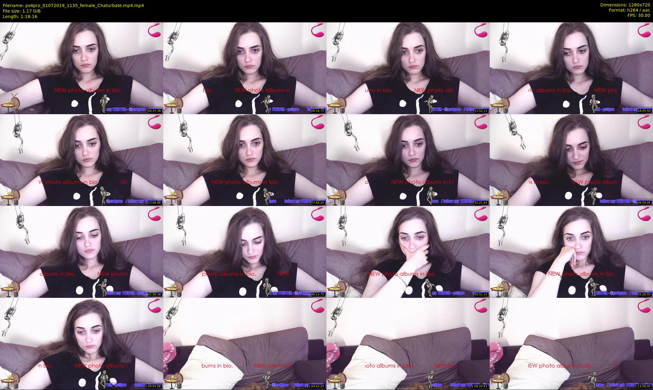 ps4pro — 79 minute Chaturbate female cam show recording, 720p, Jul 1, 2019