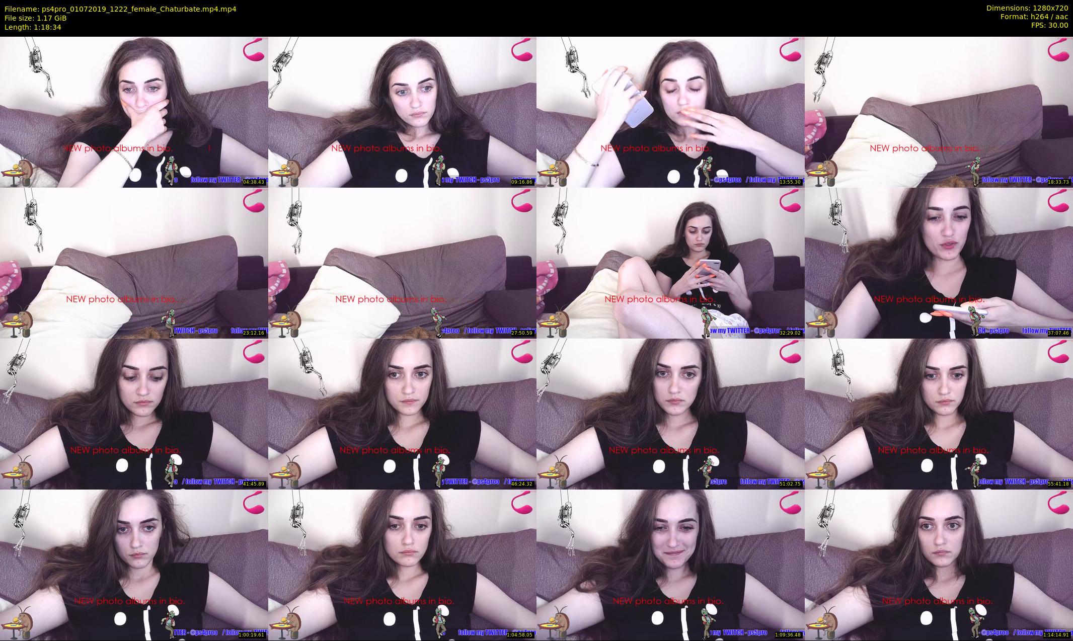 ps4pro — 79 minute Chaturbate female cam show recording, 720p, Jul 1, 2019