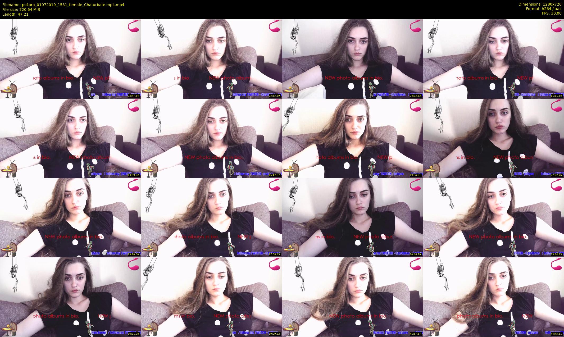 ps4pro — 48 minute Chaturbate female cam show recording, 720p, Jul 1, 2019