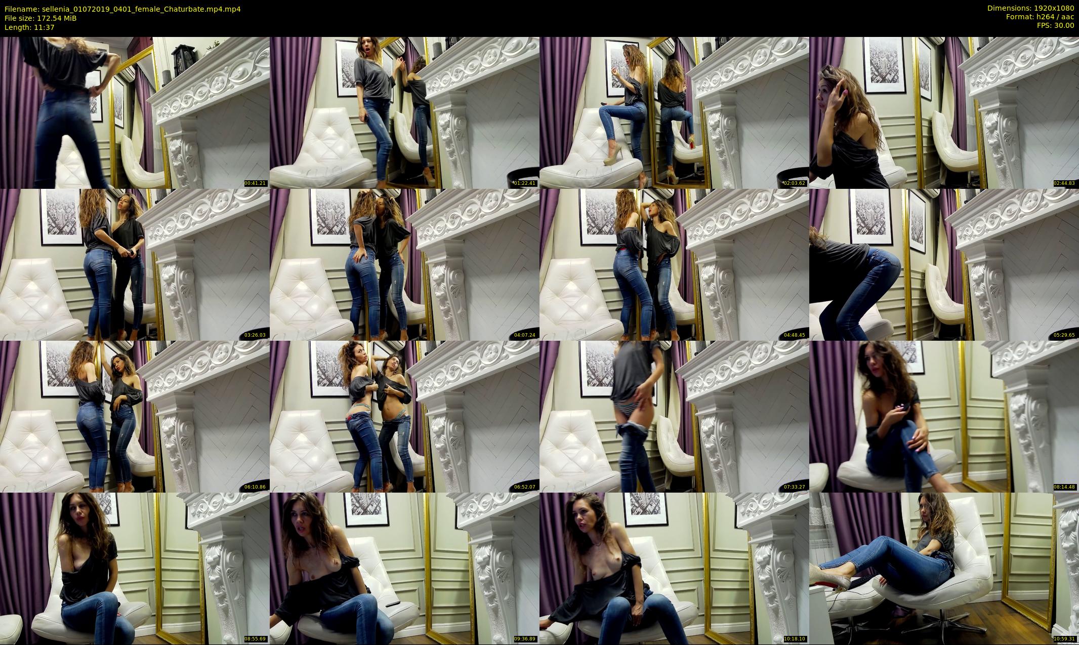sellenia — 12 minute Chaturbate female cam show recording, 1080p, Jul 1, 2019