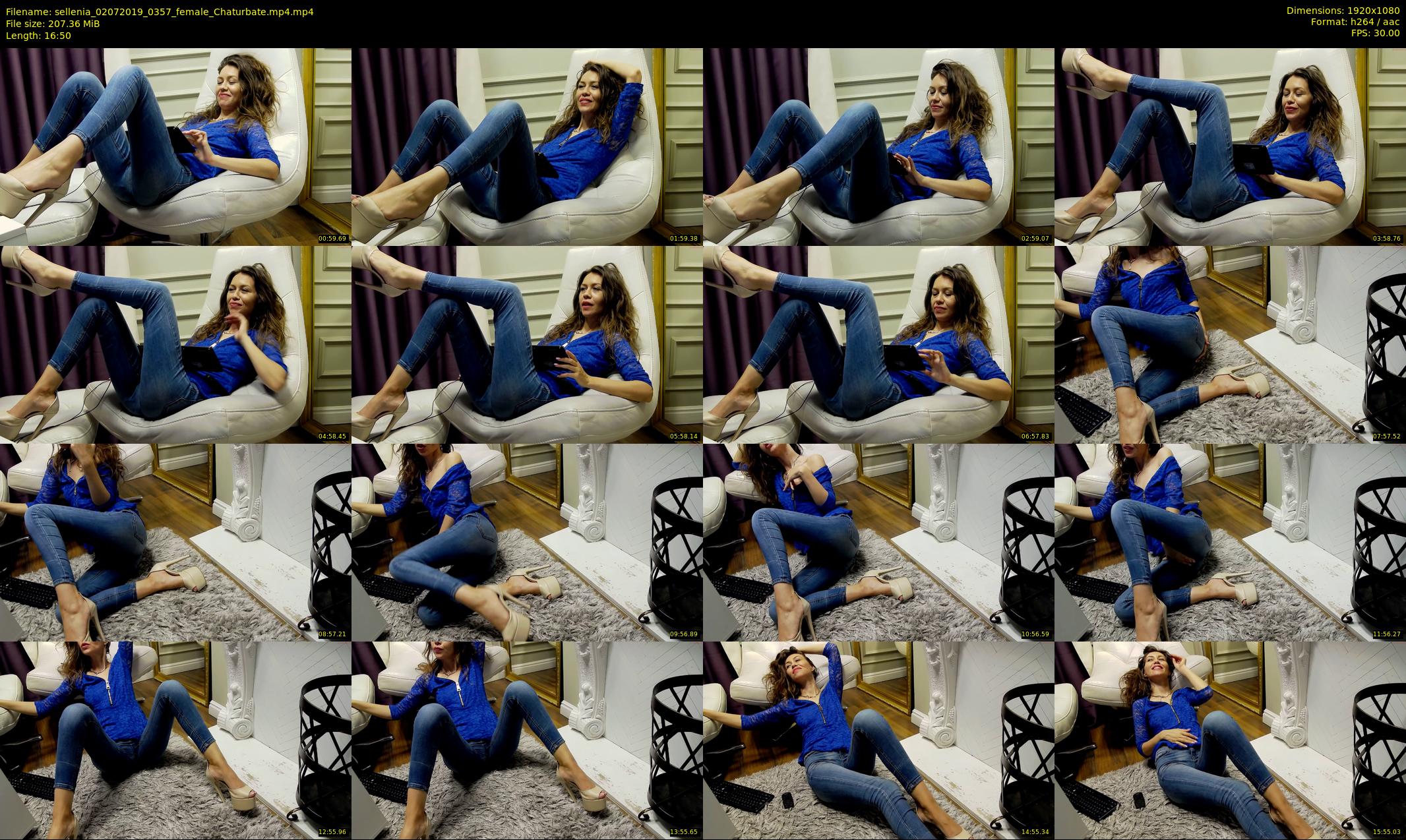 sellenia — 17 minute Chaturbate female cam show recording, 1080p, Jul 2, 2019