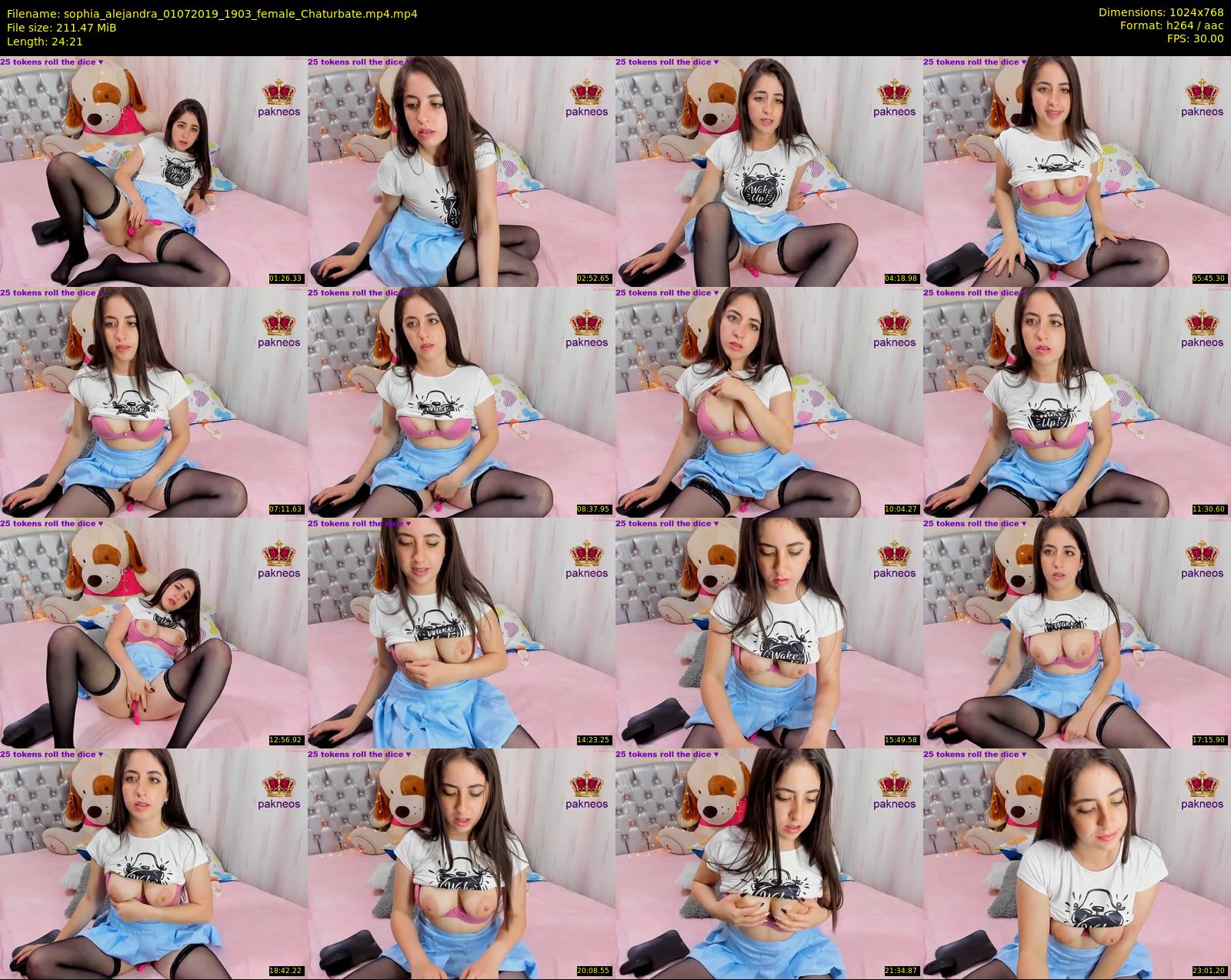 sophia_alejandra — 25 minute Chaturbate female cam show recording, 720p, Jul 1, 2019