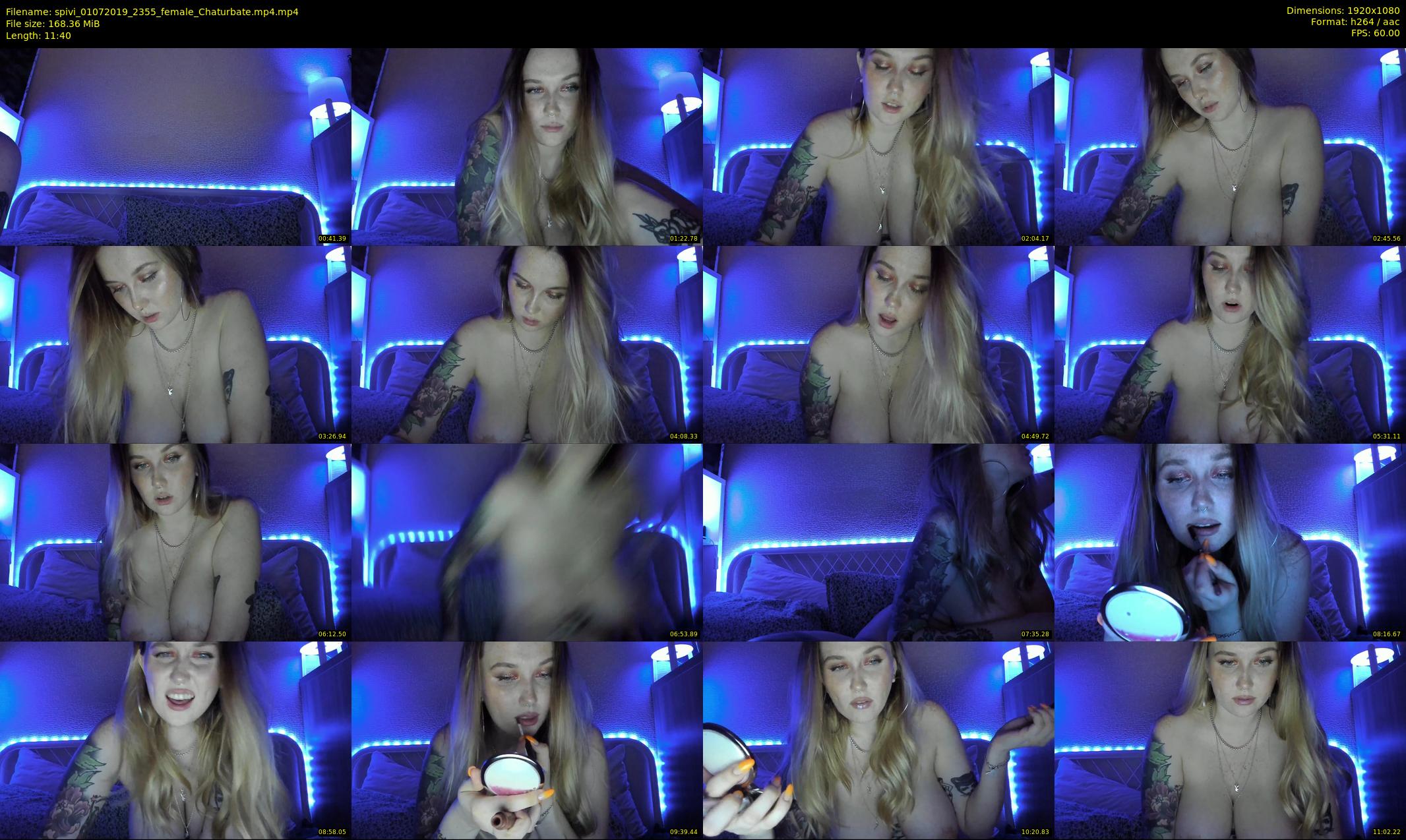 spivi — 12 minute Chaturbate female cam show recording, 1080p, Jul 1, 2019