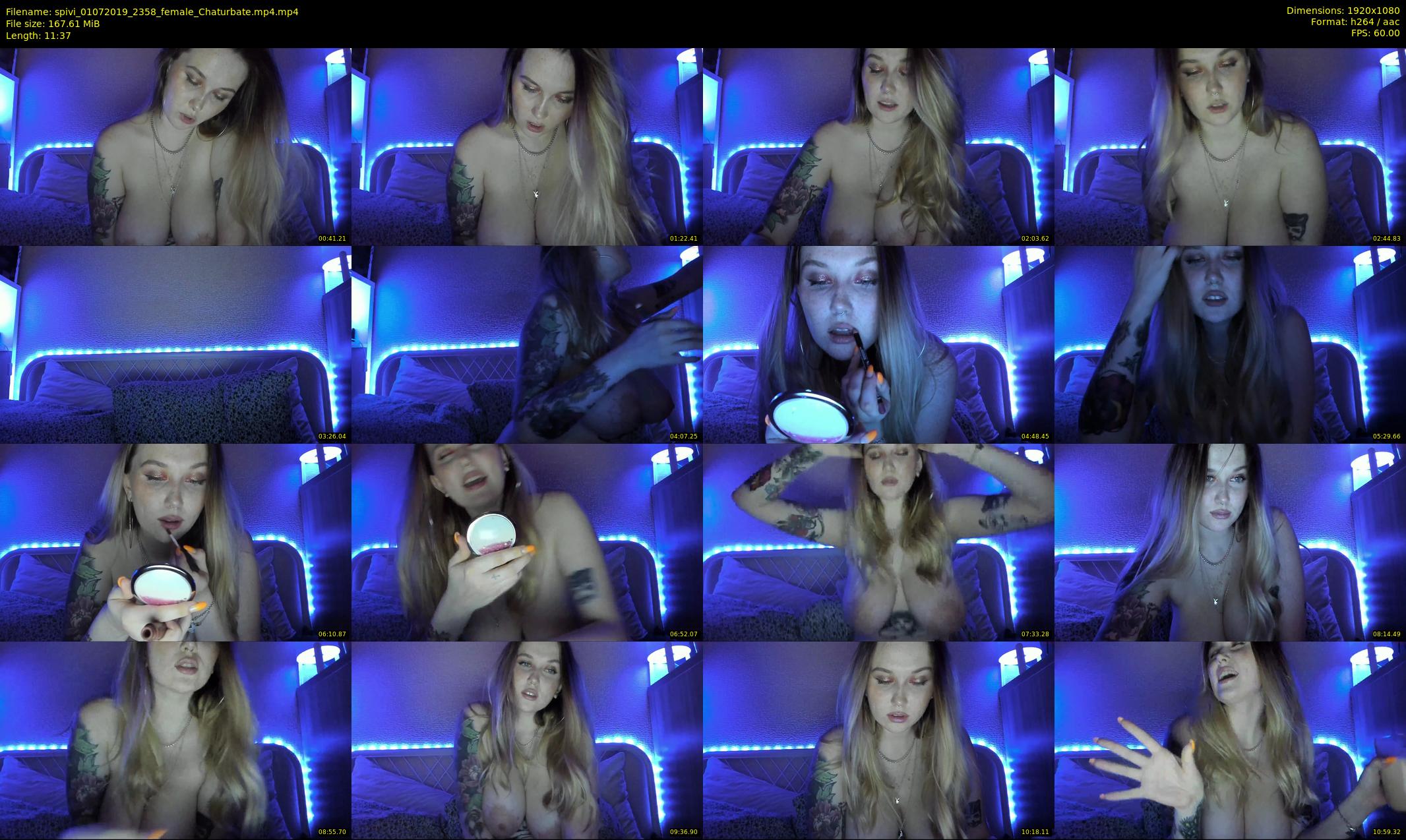 spivi — 12 minute Chaturbate female cam show recording, 1080p, Jul 1, 2019