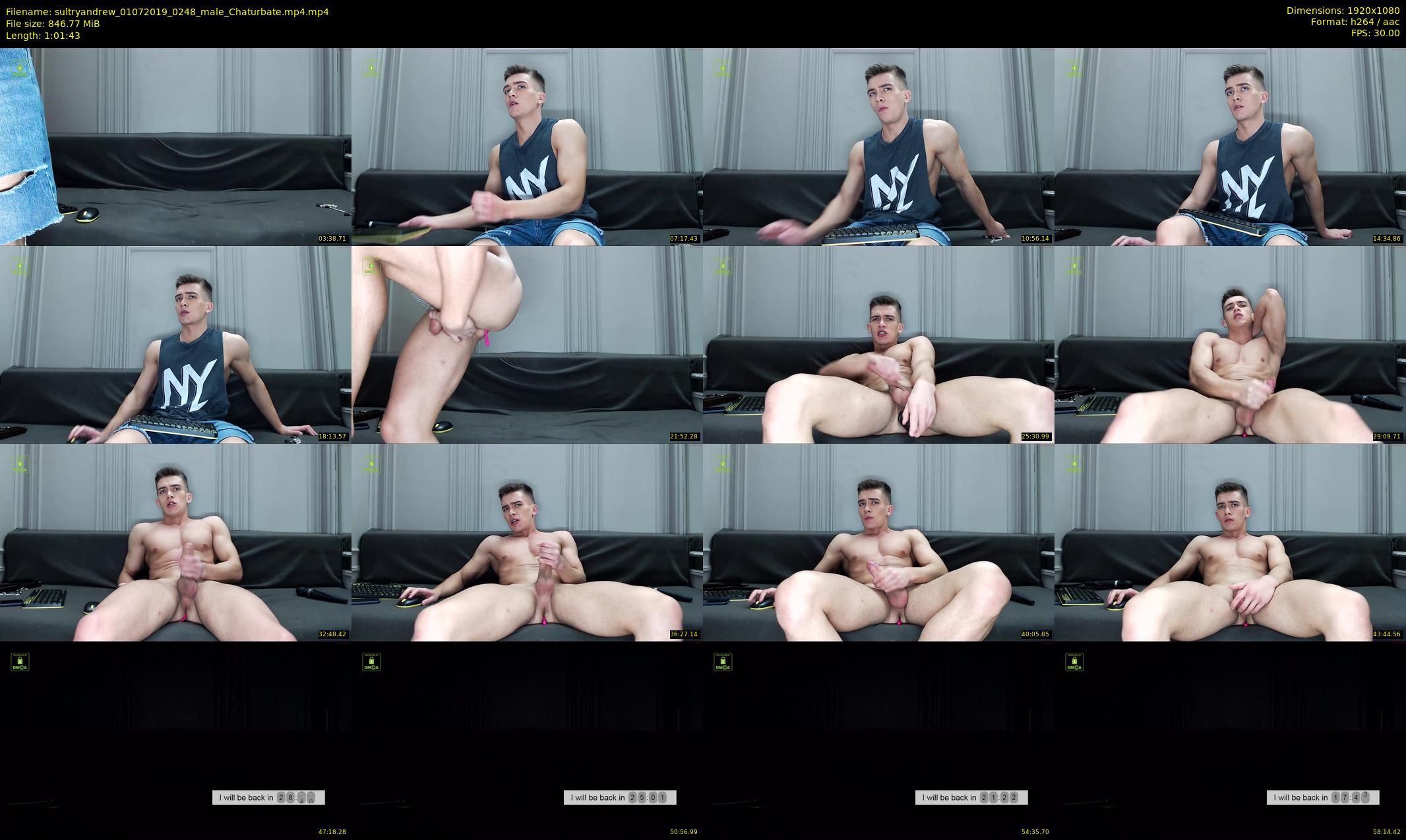 sultryandrew — 62 minute Chaturbate male cam show recording, 1080p, Jul 1, 2019