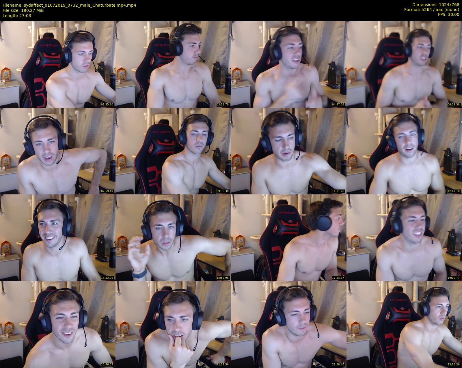 sydaffect — 28 minute Chaturbate male cam show recording, 720p, Jul 1, 2019