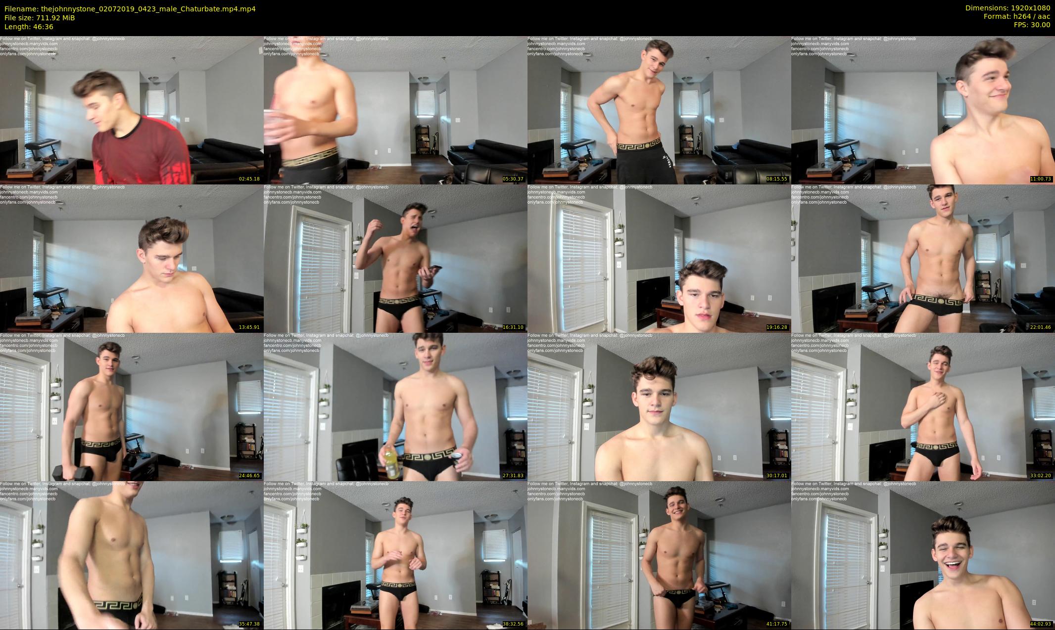 thejohnnystone — 47 minute Chaturbate male cam show recording, 1080p, Jul 2, 2019