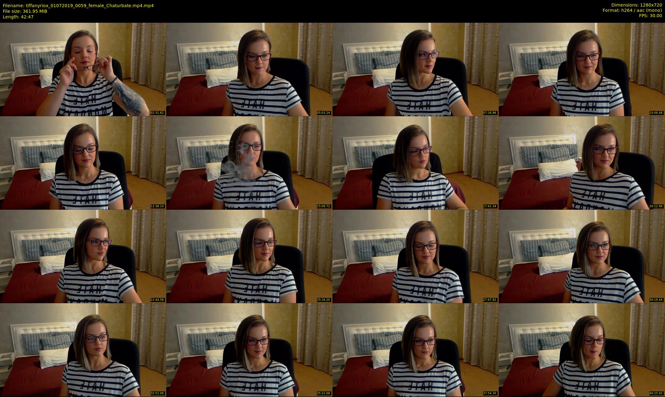 tiffanyriox — 43 minute Chaturbate female cam show recording, 720p, Jul 1, 2019