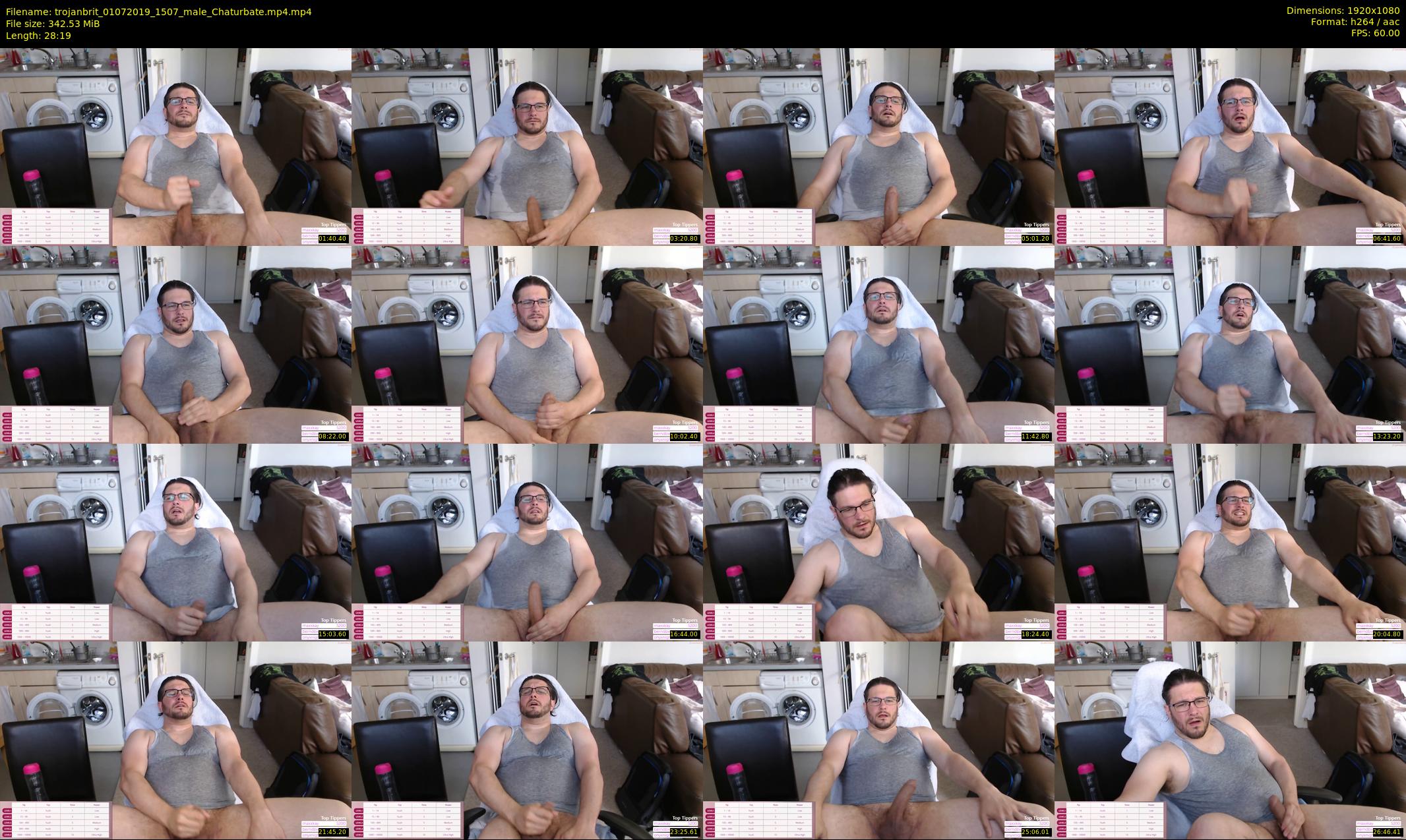 trojanbrit — 29 minute Chaturbate male cam show recording, 1080p, Jul 1, 2019