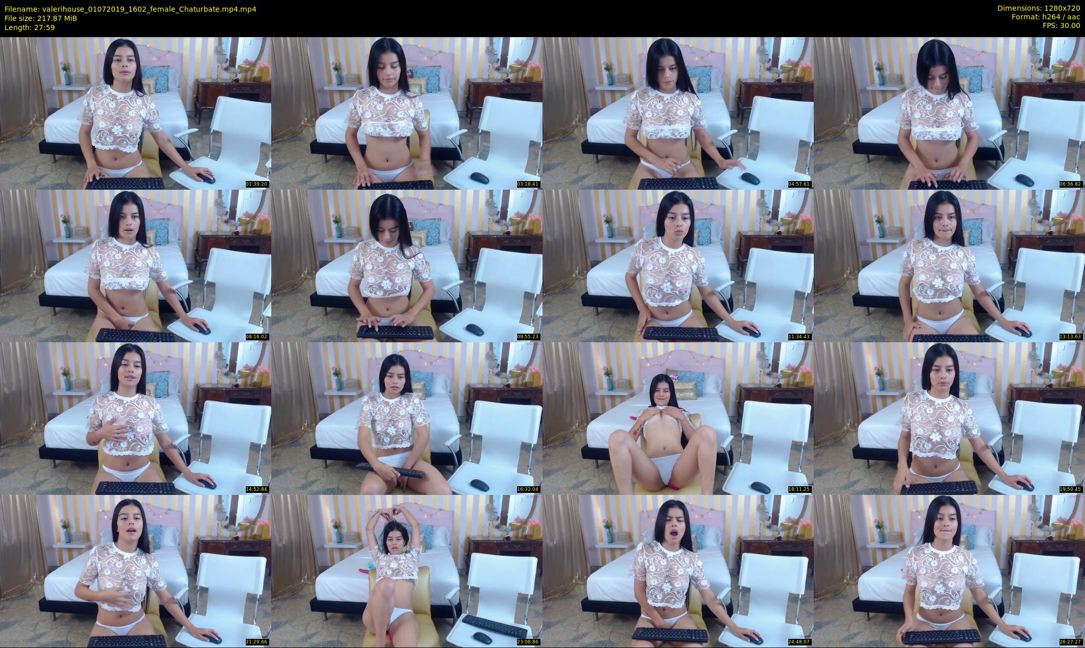 valerihouse — 28 minute Chaturbate female cam show recording, 720p, Jul 1, 2019