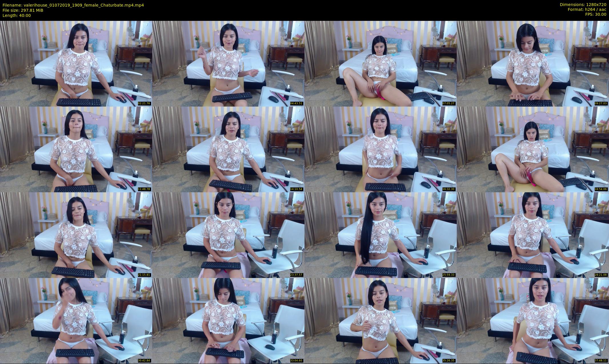 valerihouse — 40 minute Chaturbate female cam show recording, 720p, Jul 1, 2019