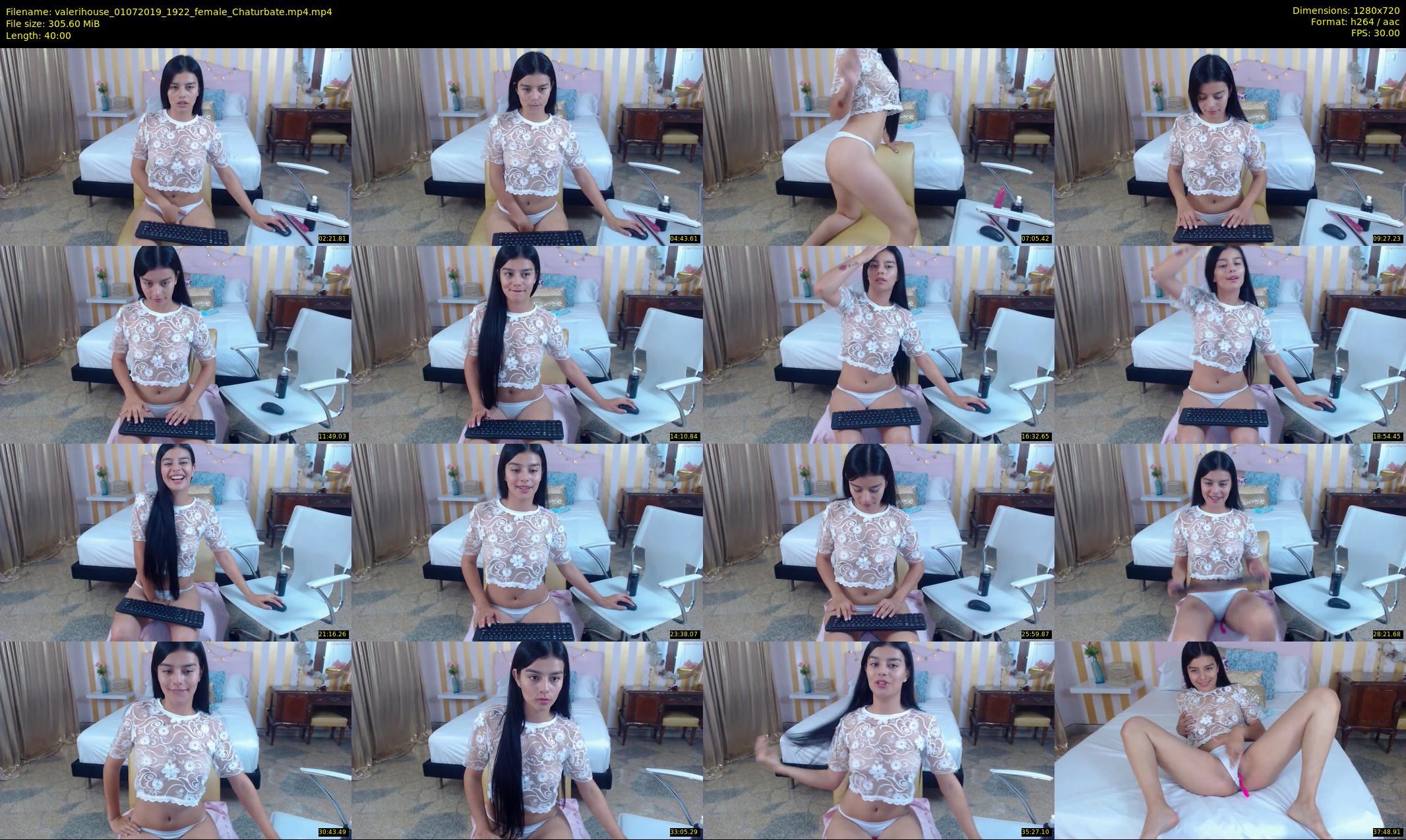 valerihouse — 40 minute Chaturbate female cam show recording, 720p, Jul 1, 2019