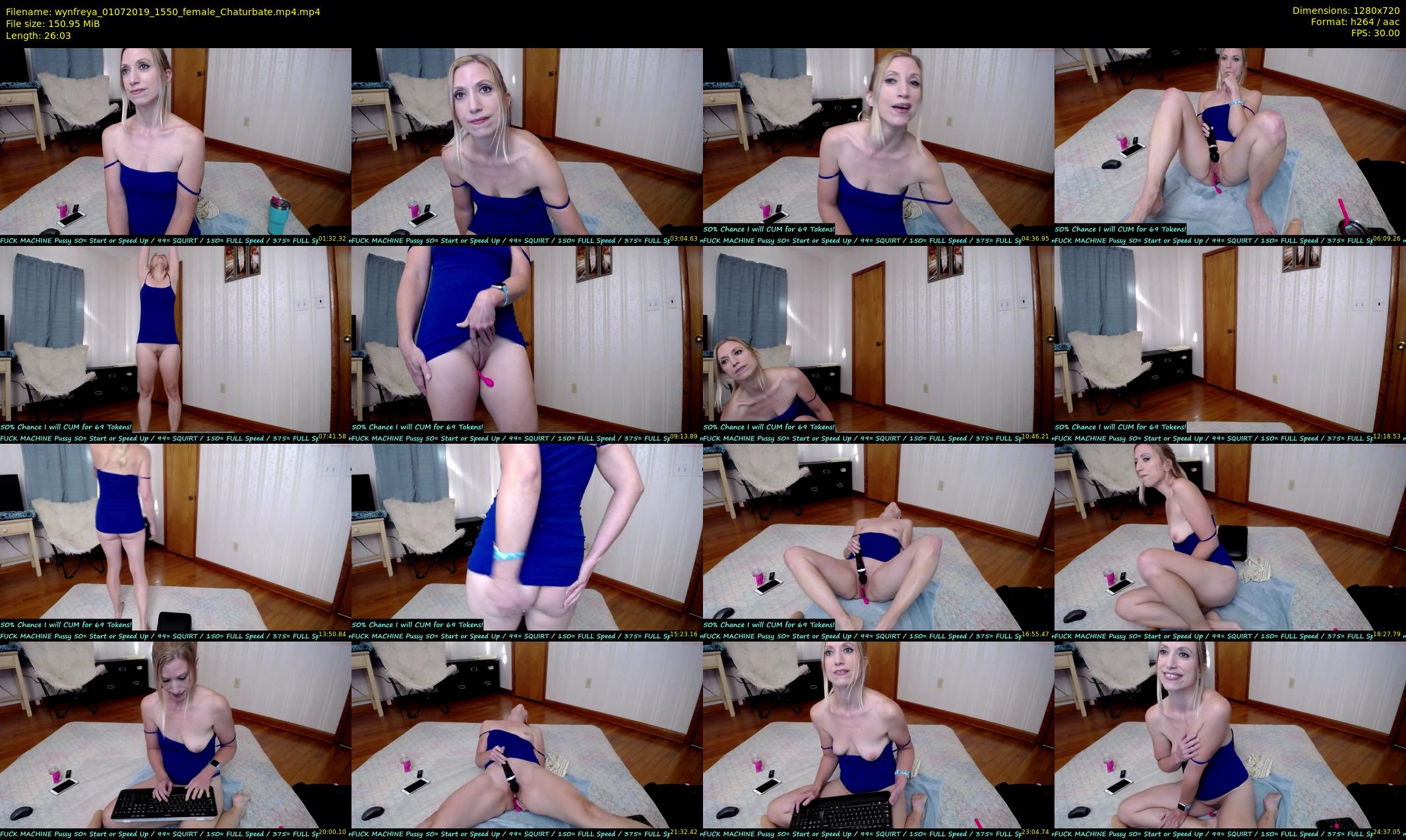 wynfreya — 27 minute Chaturbate female cam show recording, 720p, Jul 1, 2019