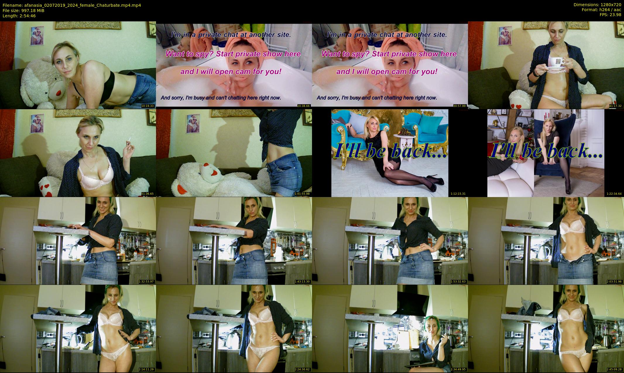 afanasia — 175 minute Chaturbate female cam show recording, 720p, Jul 2, 2019