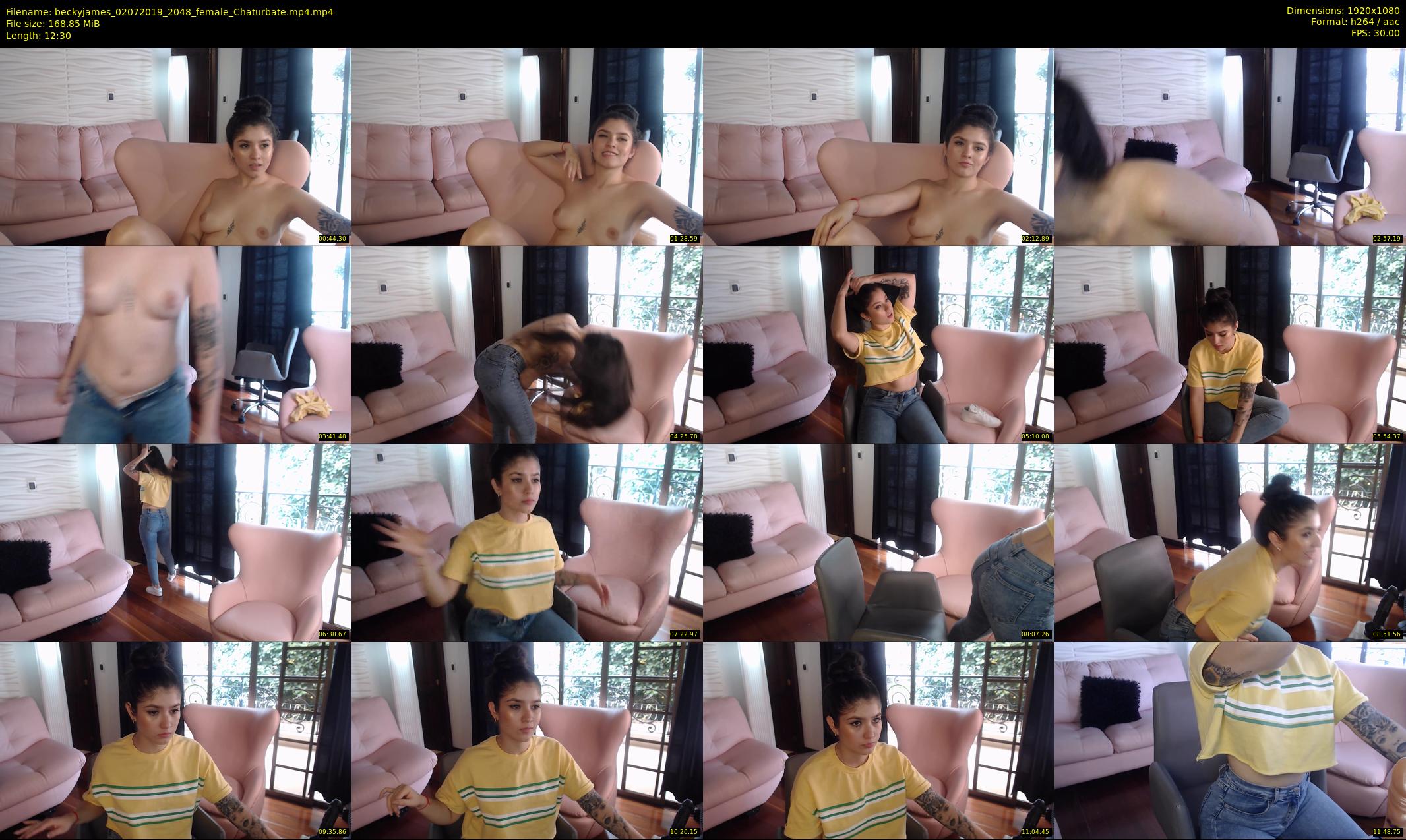 beckyjames — 13 minute Chaturbate female cam show recording, 1080p, Jul 2, 2019