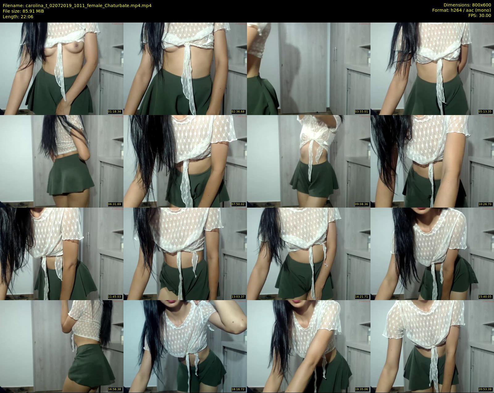 carolina_t — 23 minute Chaturbate female cam show recording, 480p, Jul 2, 2019