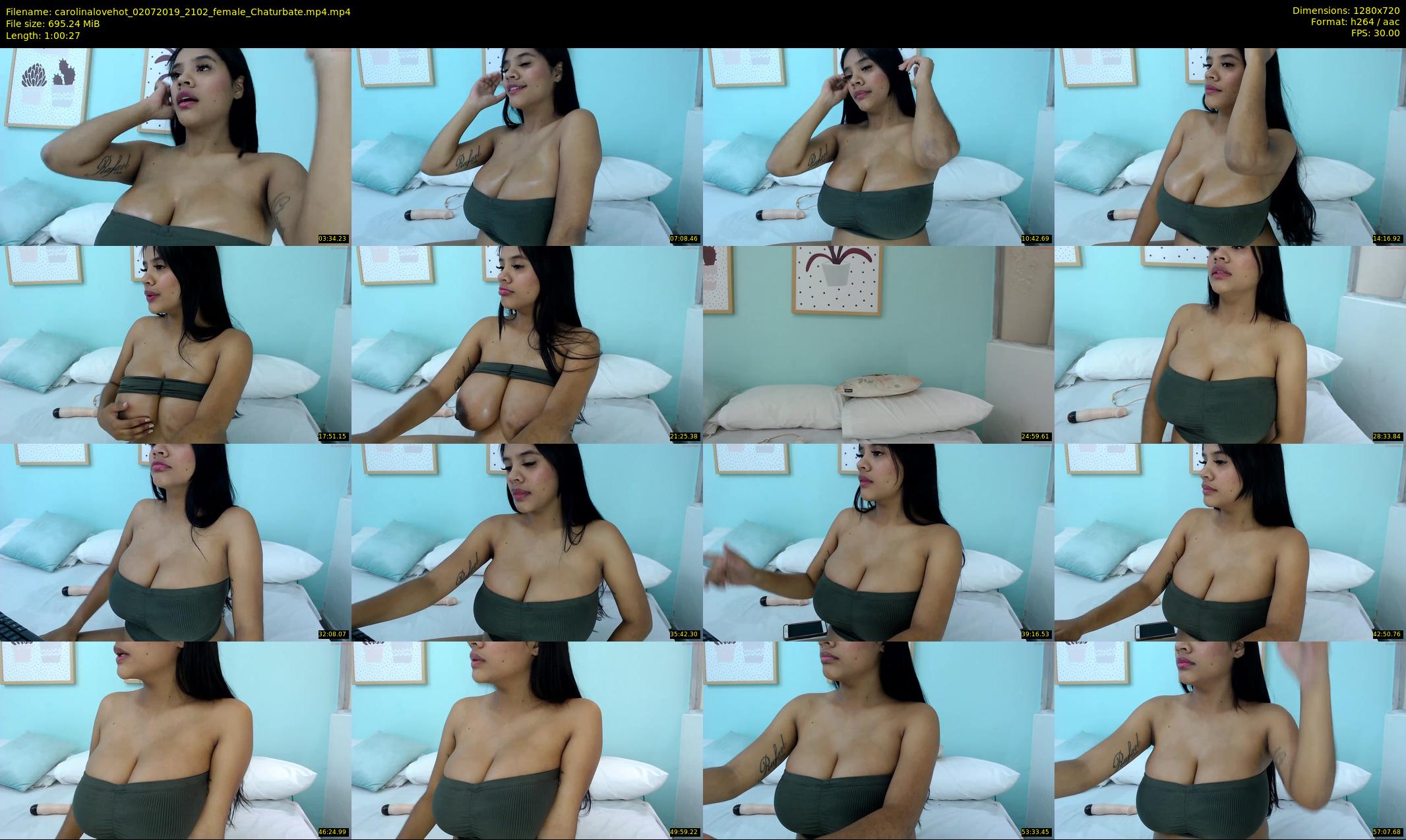 carolinalovehot — 61 minute Chaturbate female cam show recording, 720p, Jul 2, 2019