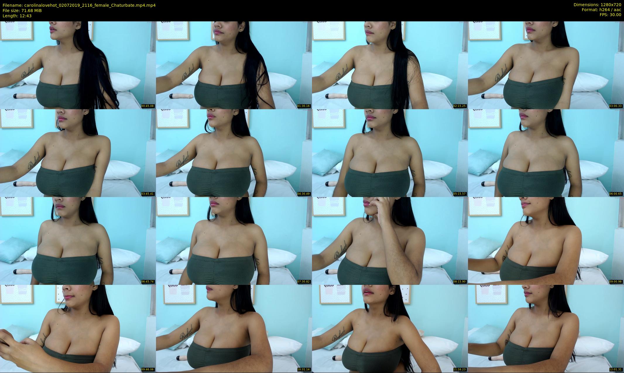 carolinalovehot — 13 minute Chaturbate female cam show recording, 720p, Jul 2, 2019