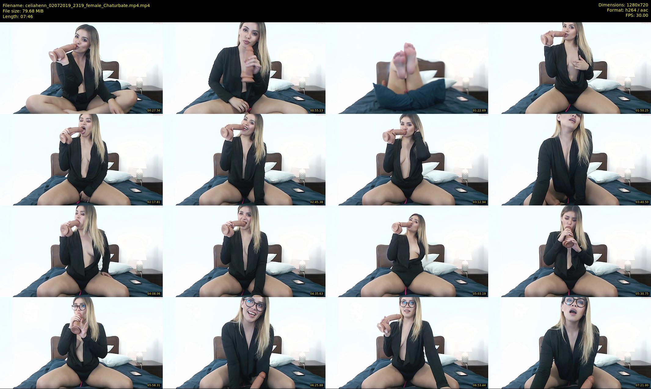 celiahenn — 8 minute Chaturbate female cam show recording, 720p, Jul 2, 2019