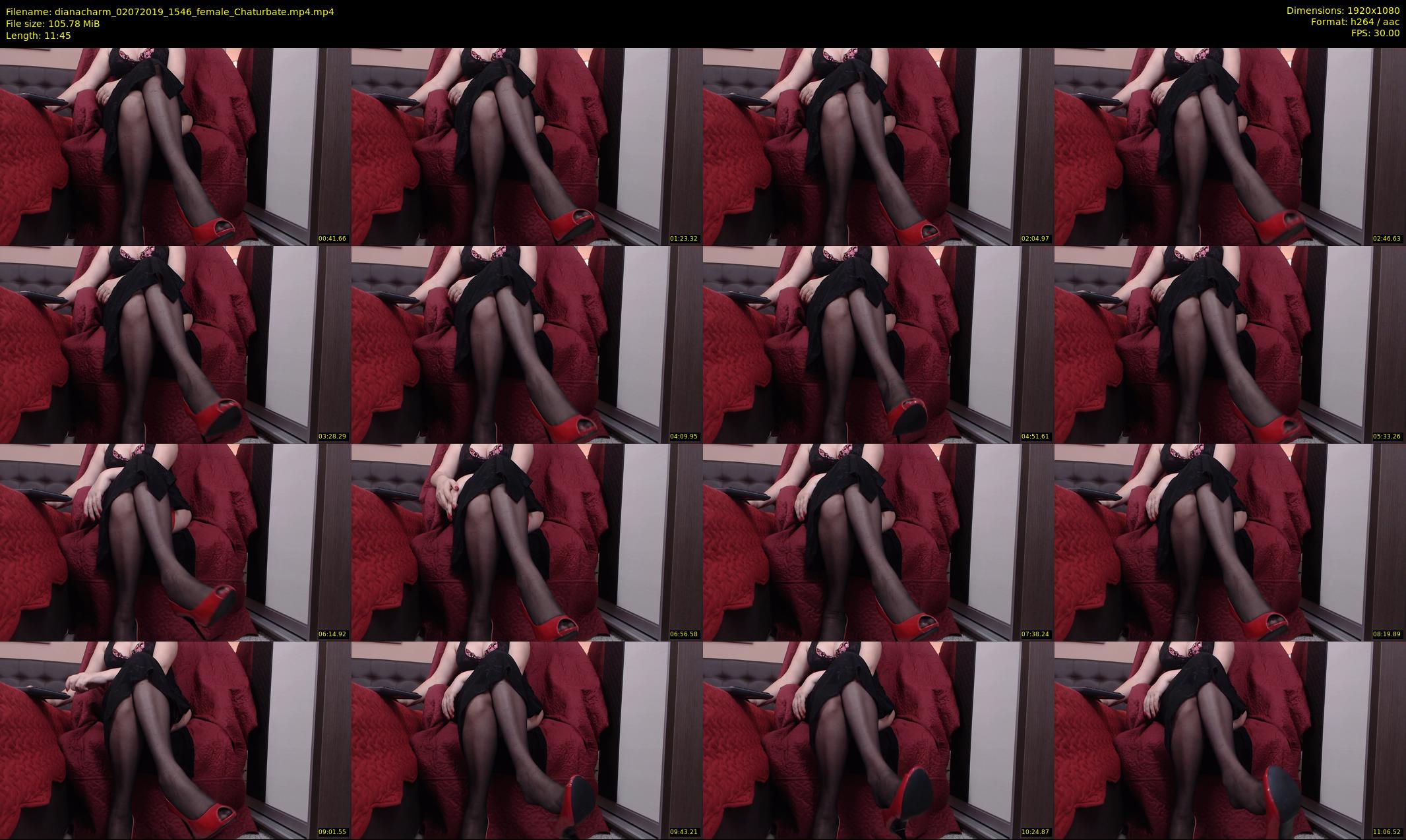 dianacharm — 12 minute Chaturbate female cam show recording, 1080p, Jul 2, 2019