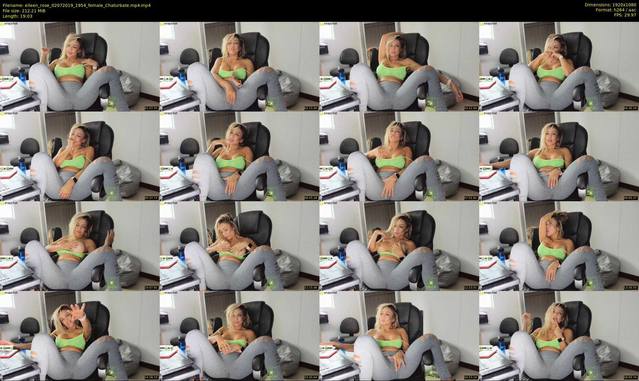 eileen_rose — 20 minute Chaturbate female cam show recording, 1080p, Jul 2, 2019