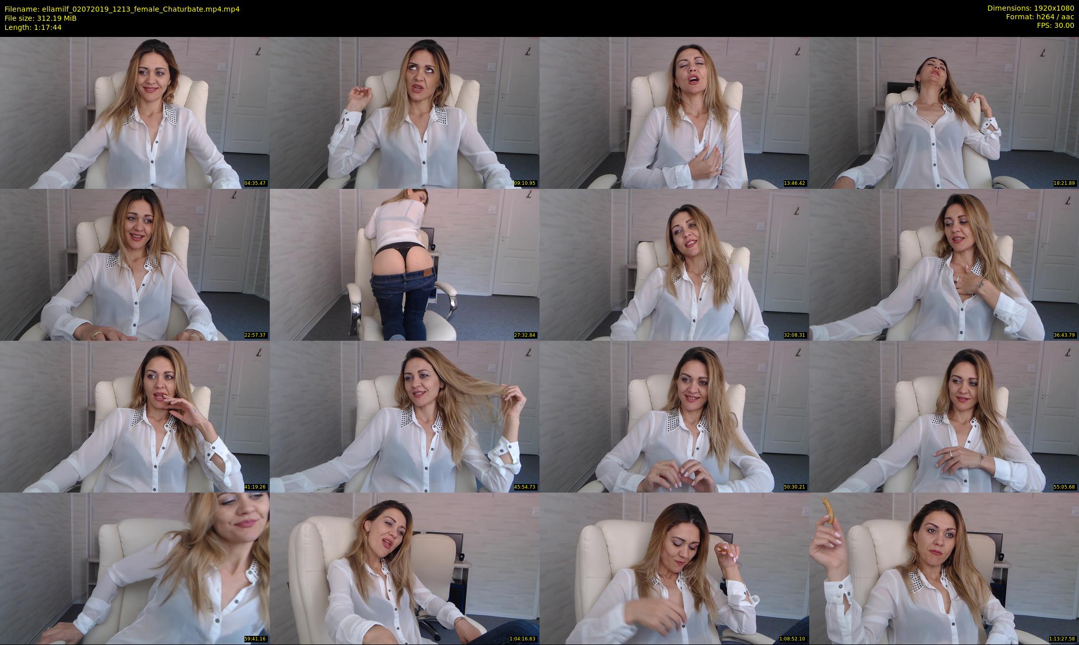 ellamilf — 78 minute Chaturbate female cam show recording, 1080p, Jul 2, 2019
