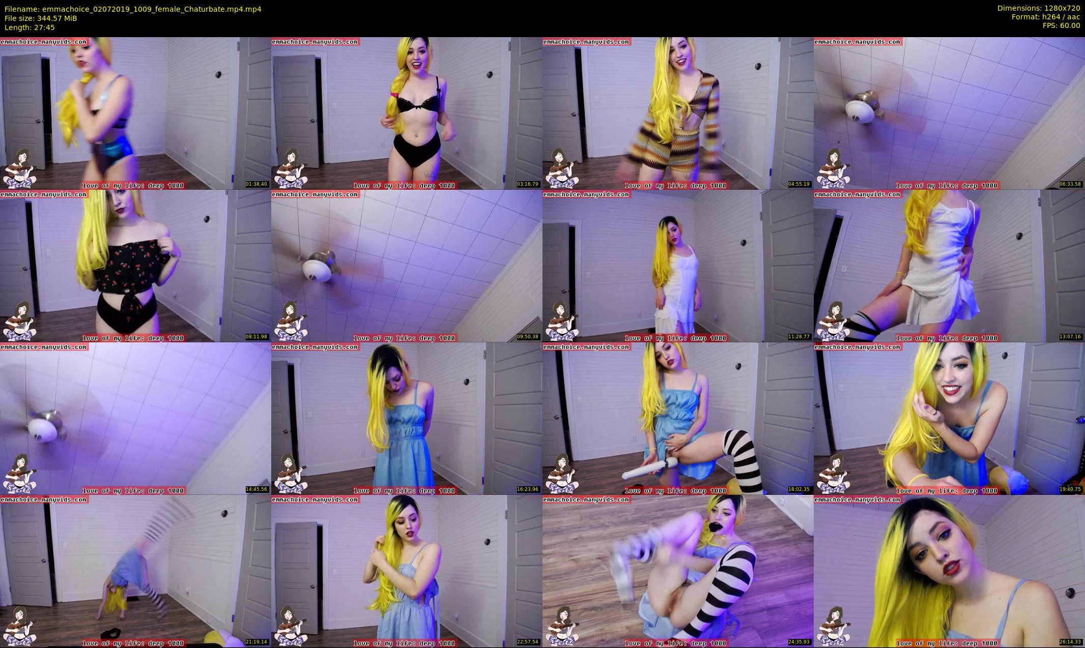 emmachoice — 28 minute Chaturbate female cam show recording, 720p, Jul 2, 2019