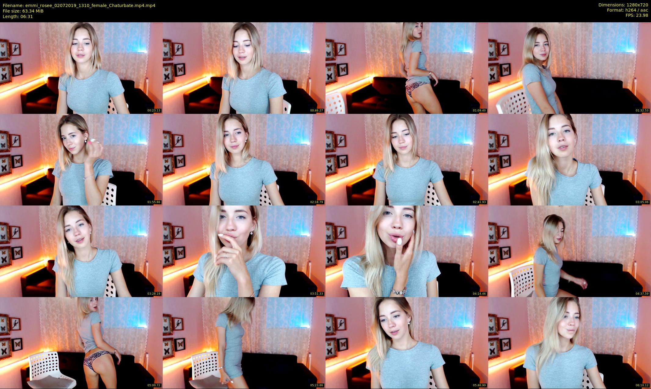 emmi_rosee — 7 minute Chaturbate female cam show recording, 720p, Jul 2, 2019