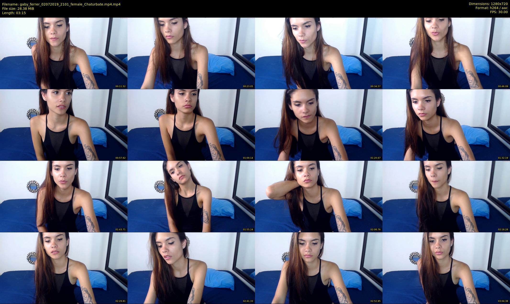 gaby_ferrer — 4 minute Chaturbate female cam show recording, 720p, Jul 2, 2019