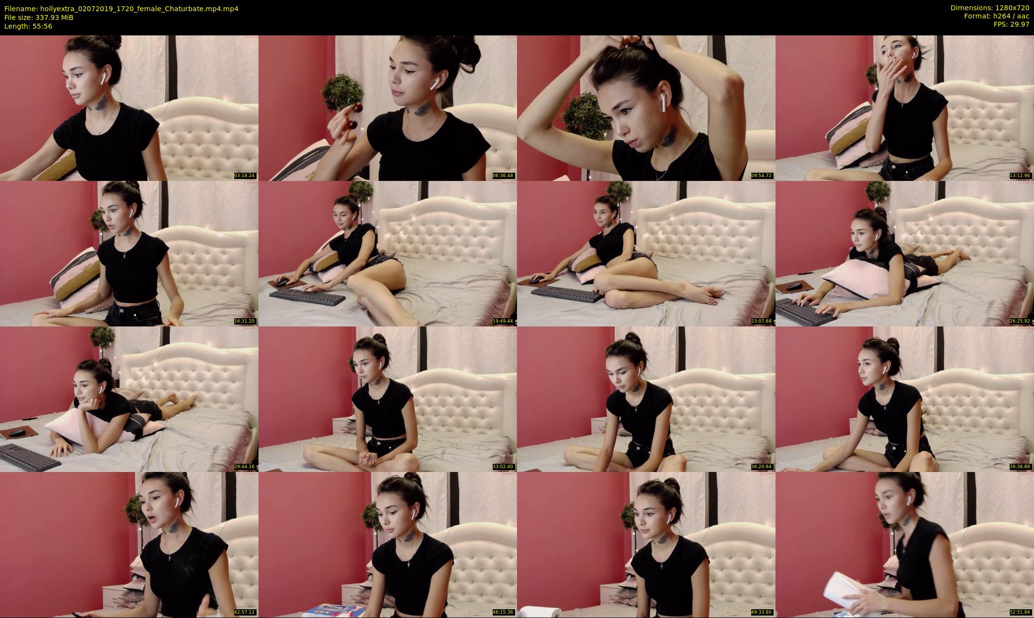 hollyextra — 56 minute Chaturbate female cam show recording, 720p, Jul 2, 2019