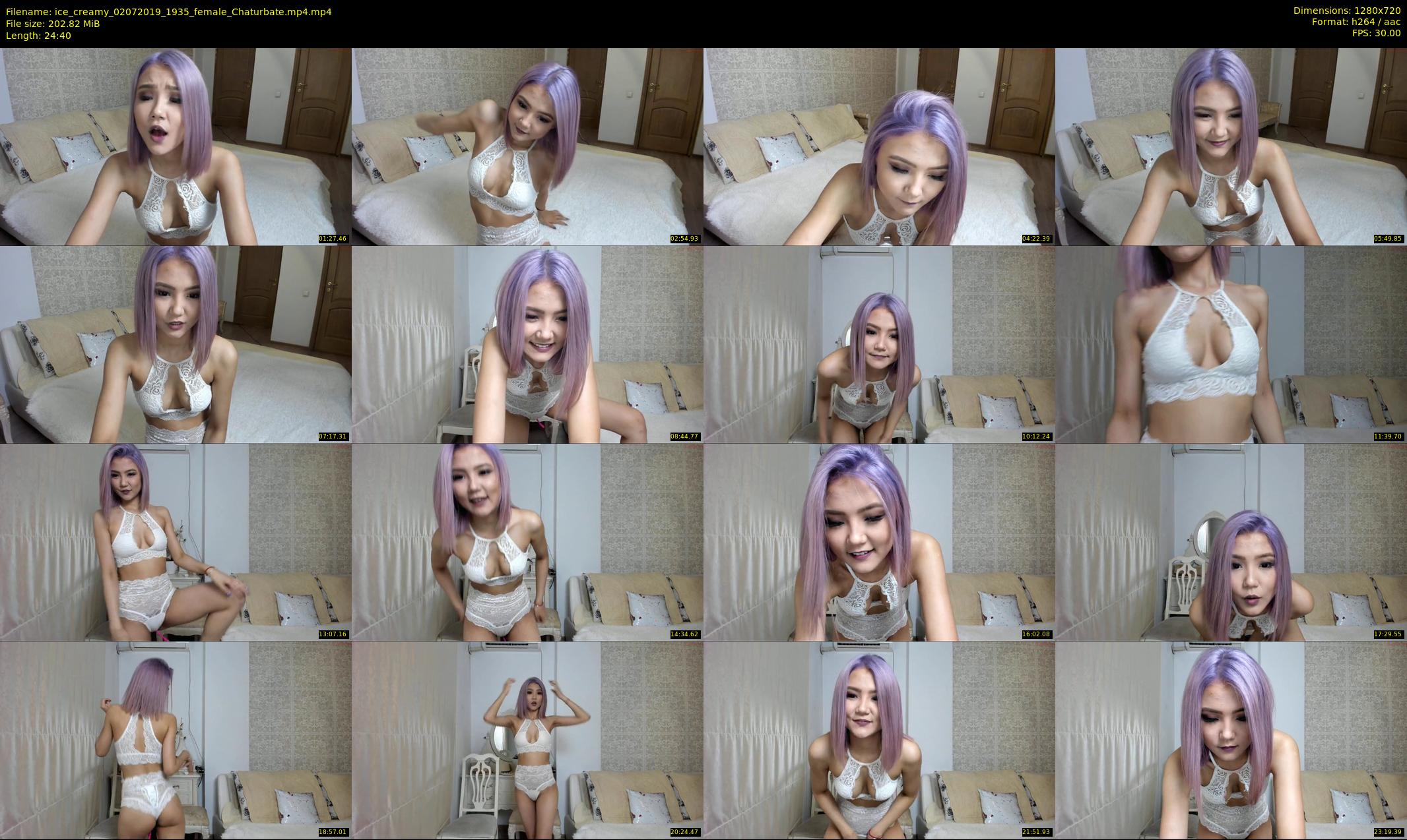ice_creamy — 25 minute Chaturbate female cam show recording, 720p, Jul 2, 2019