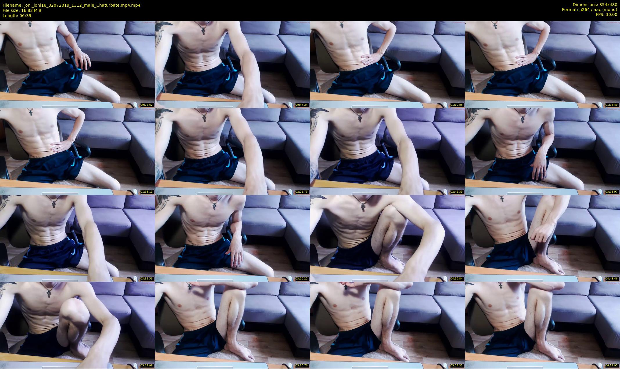 joni_joni18 — 7 minute Chaturbate male cam show recording, 480p, Jul 2, 2019