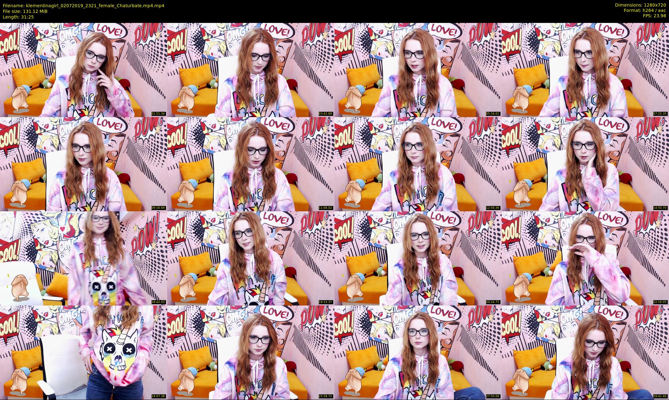 klementinagirl — 32 minute Chaturbate female cam show recording, 720p, Jul 2, 2019