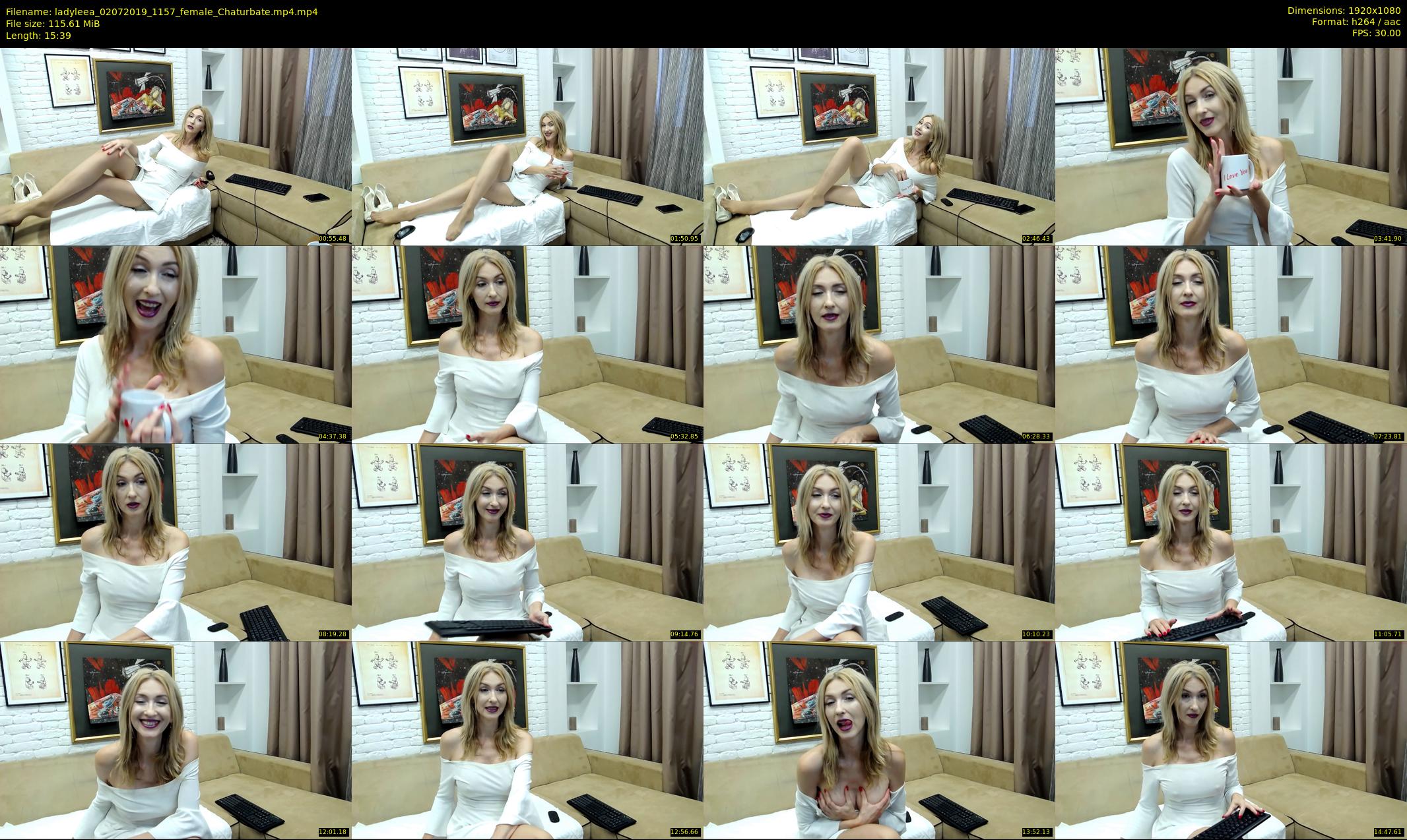 ladyleea — 16 minute Chaturbate female cam show recording, 1080p, Jul 2, 2019