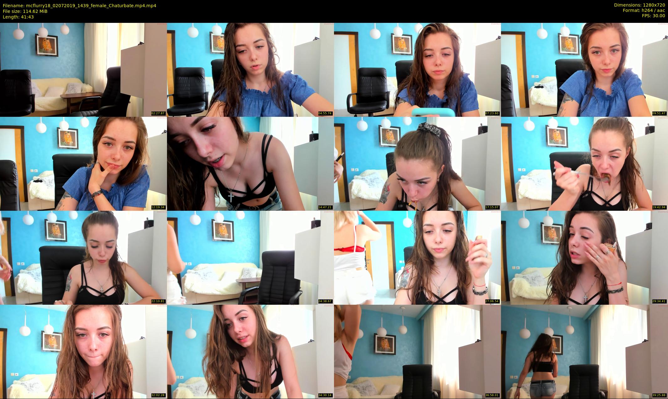 mcflurry18 — 42 minute Chaturbate female cam show recording, 720p, Jul 2, 2019