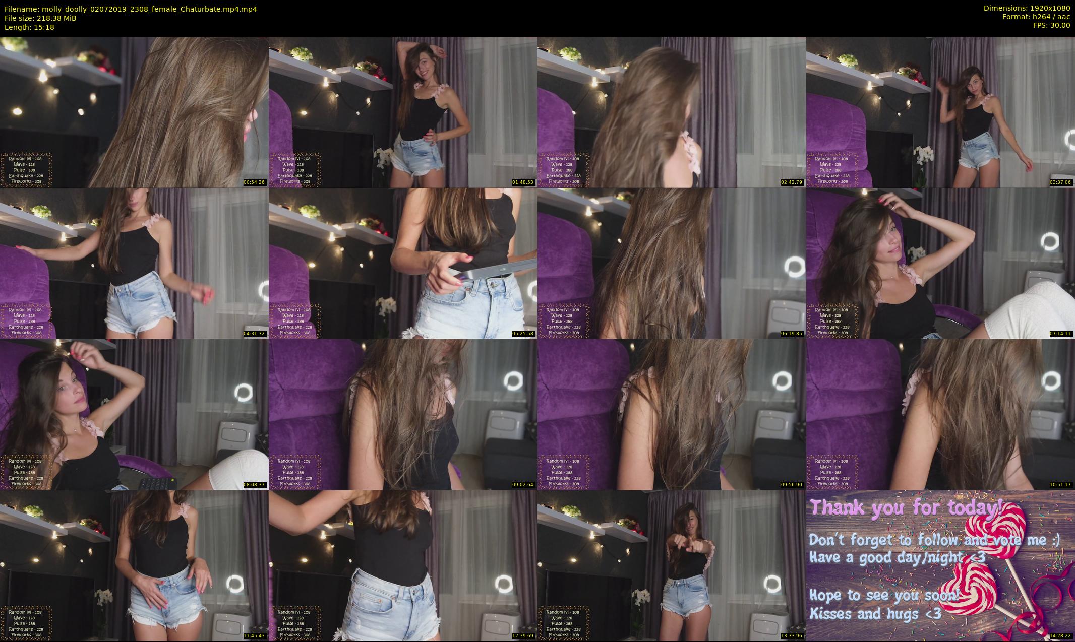 molly_doolly — 16 minute Chaturbate female cam show recording, 1080p, Jul 2, 2019