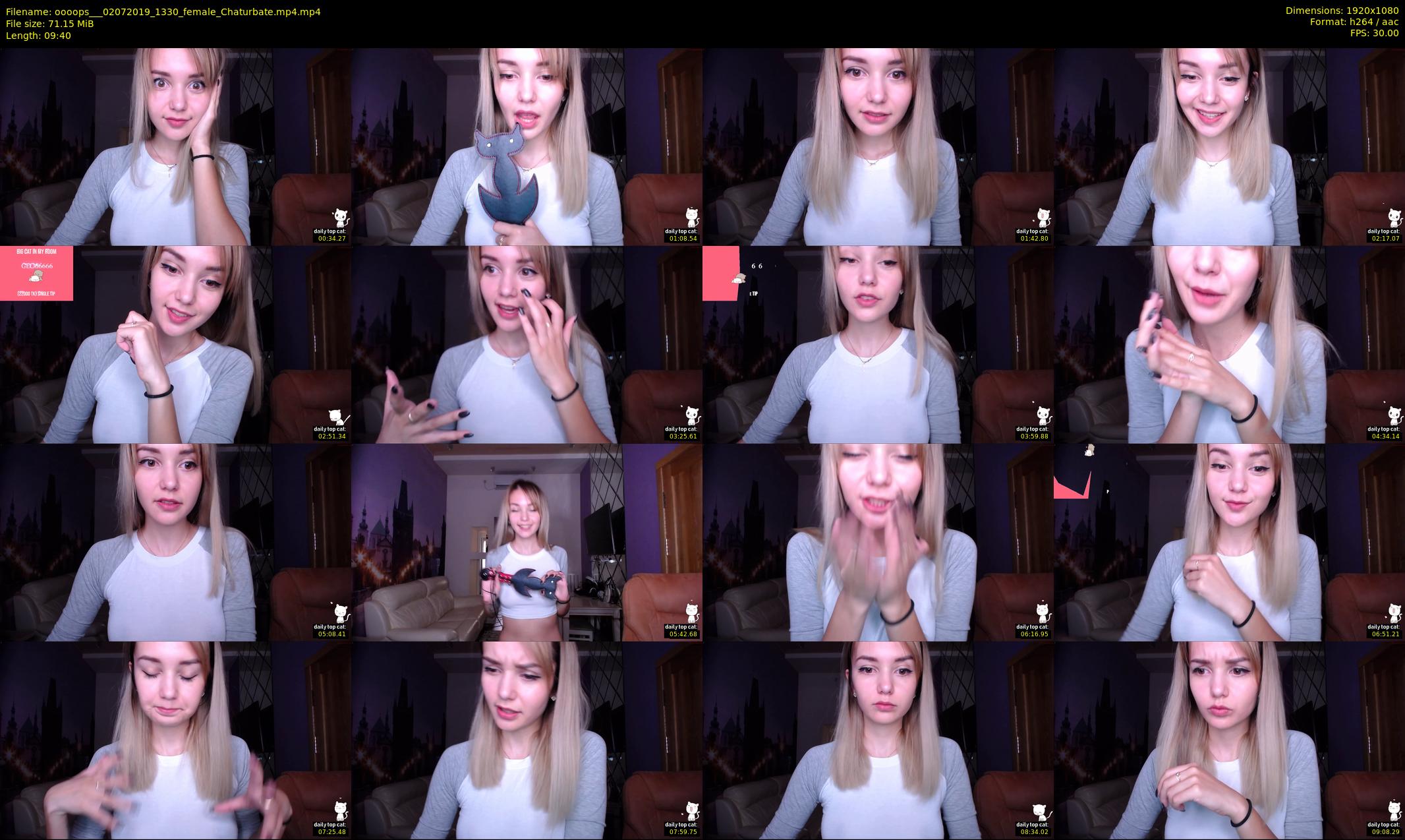 oooops__ — 10 minute Chaturbate female cam show recording, 1080p, Jul 2, 2019
