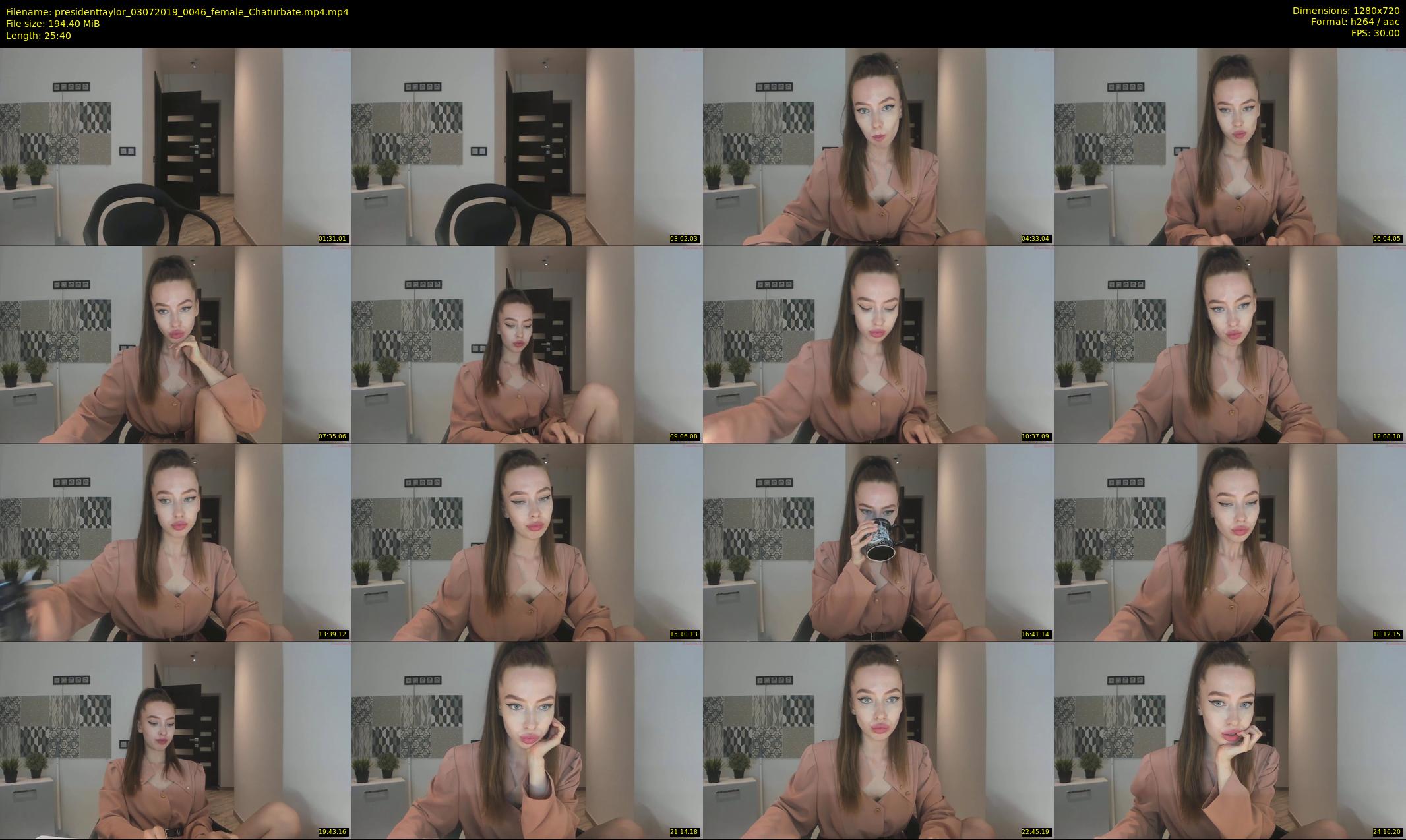 presidenttaylor — 26 minute Chaturbate female cam show recording, 720p, Jul 3, 2019