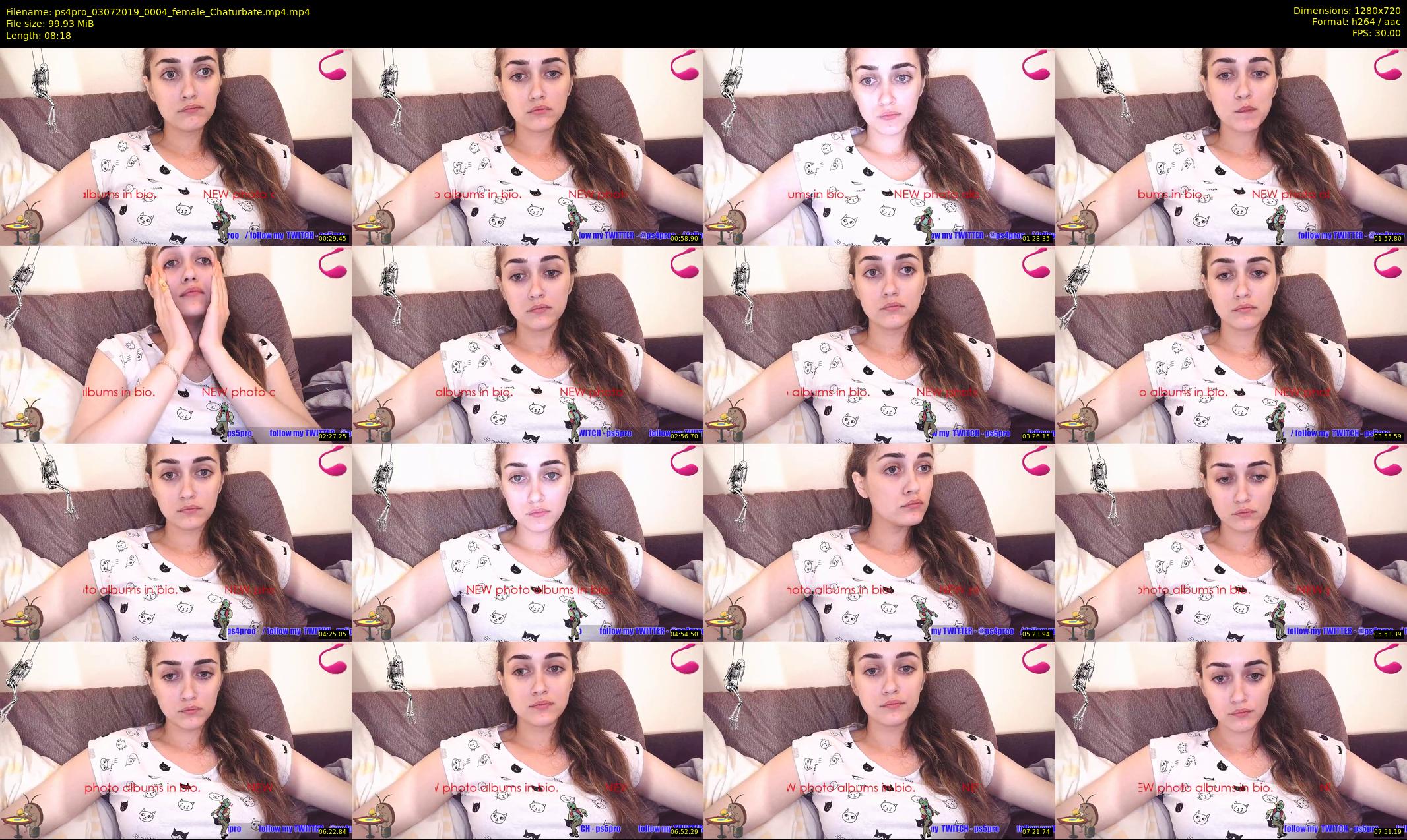 ps4pro — 9 minute Chaturbate female cam show recording, 720p, Jul 3, 2019