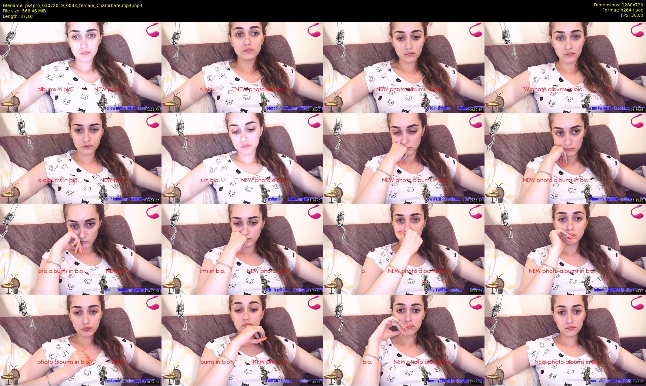 ps4pro — 38 minute Chaturbate female cam show recording, 720p, Jul 3, 2019
