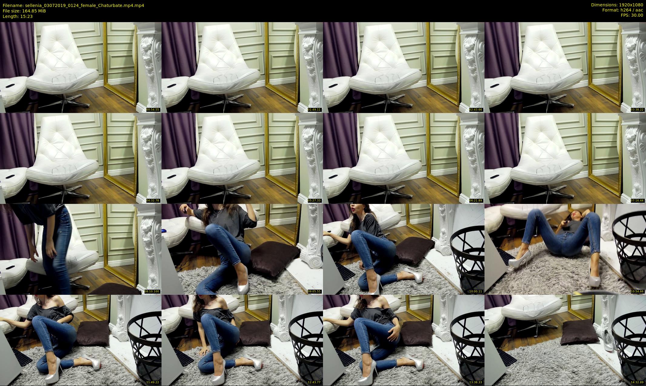 sellenia — 16 minute Chaturbate female cam show recording, 1080p, Jul 3, 2019