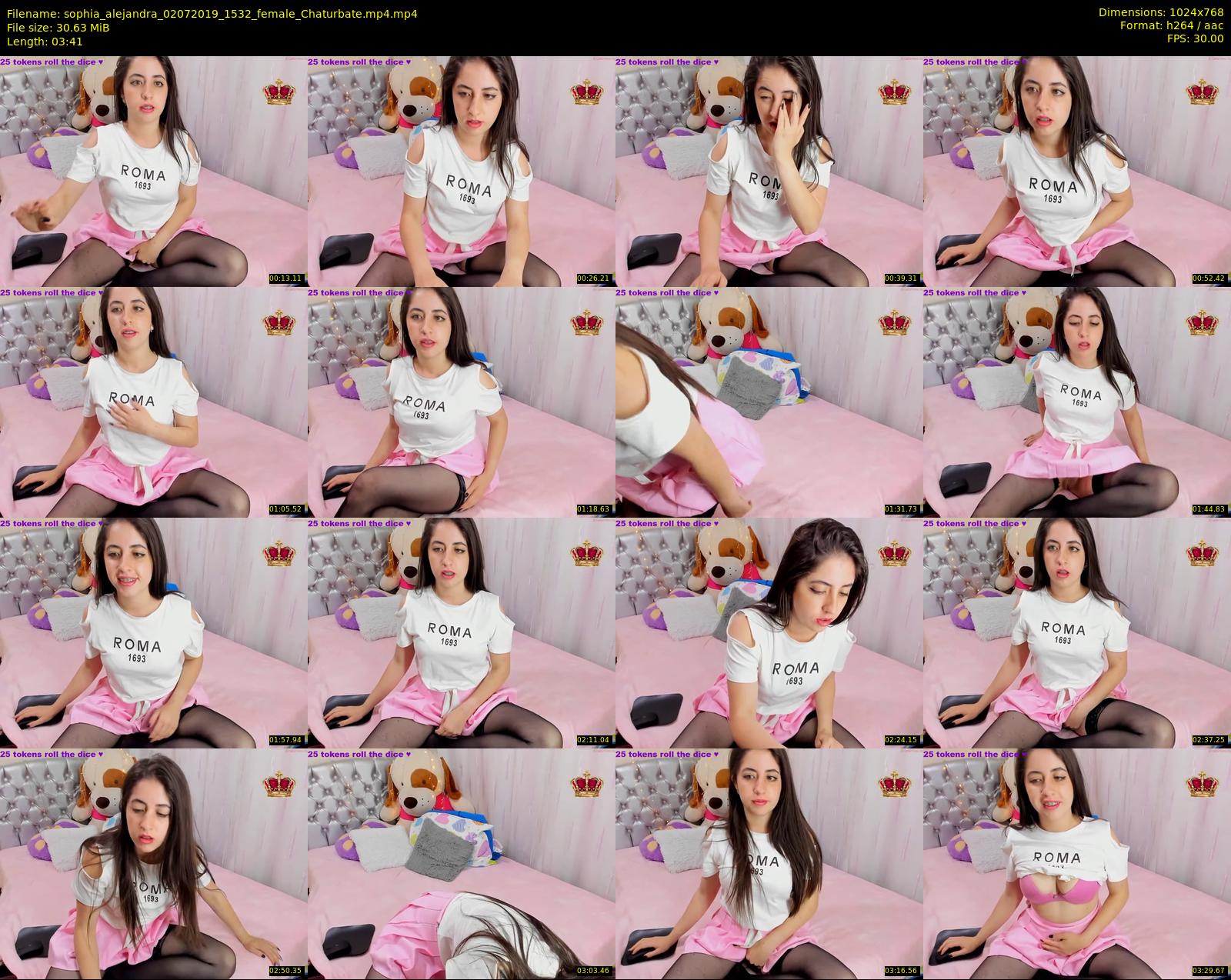 sophia_alejandra — 4 minute Chaturbate female cam show recording, 720p, Jul 2, 2019