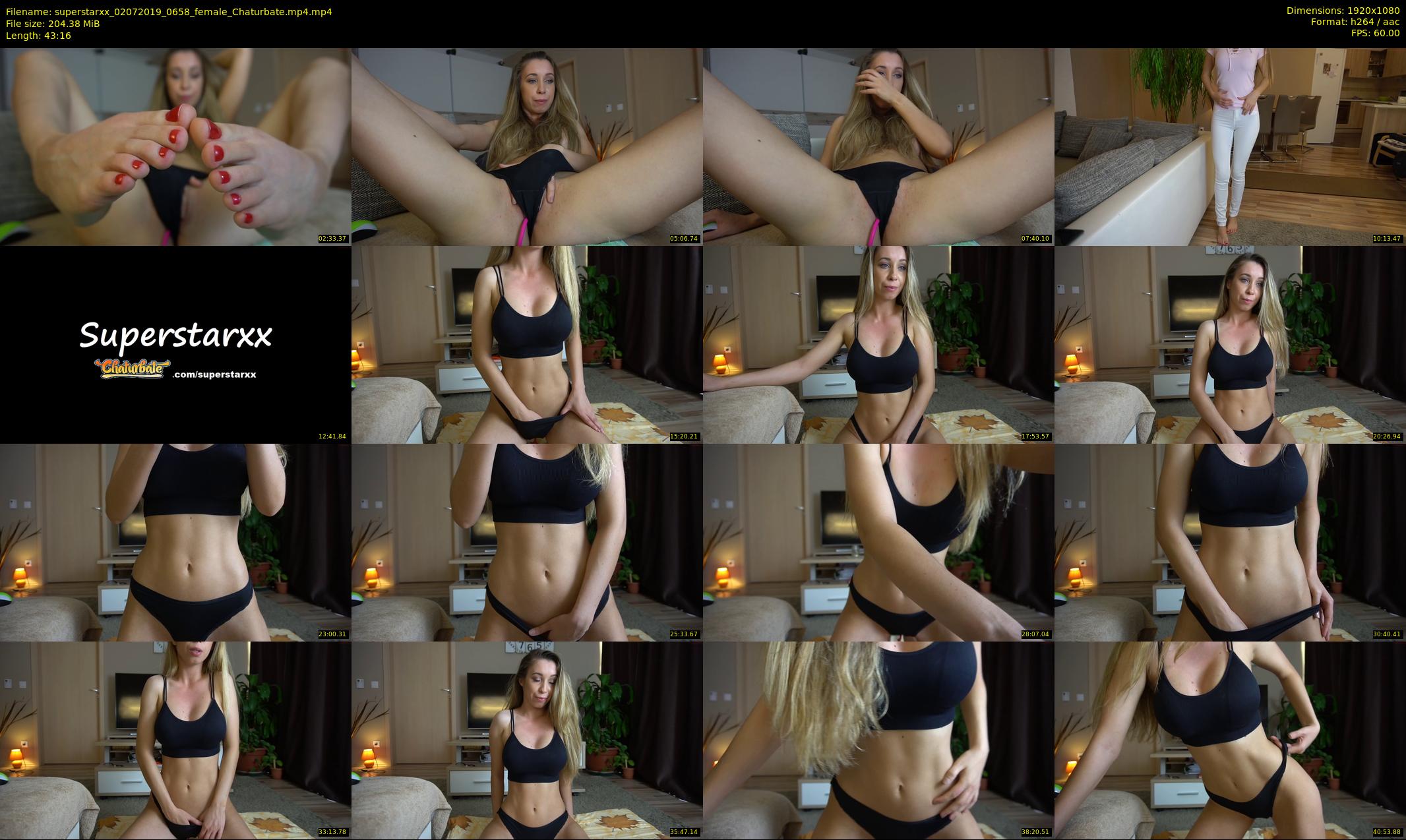 superstarxx — 44 minute Chaturbate female cam show recording, 1080p, Jul 2, 2019