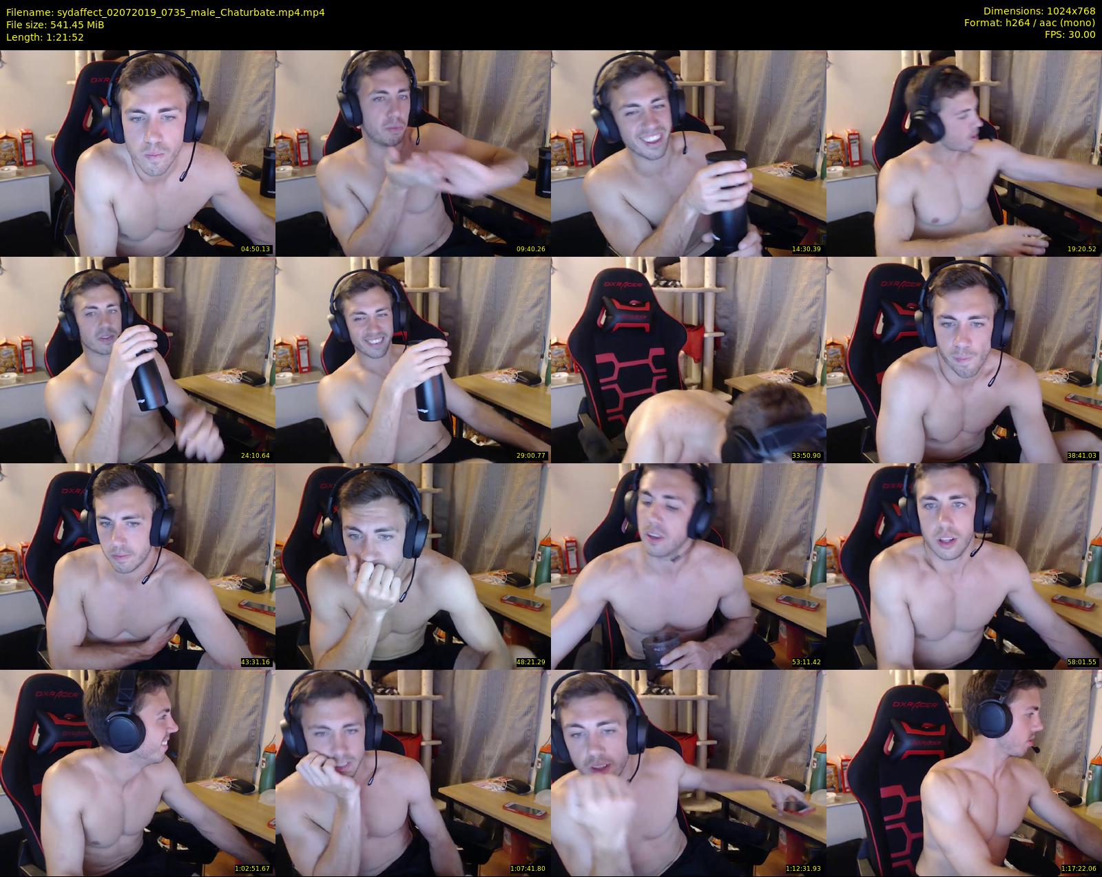 sydaffect — 82 minute Chaturbate male cam show recording, 720p, Jul 2, 2019
