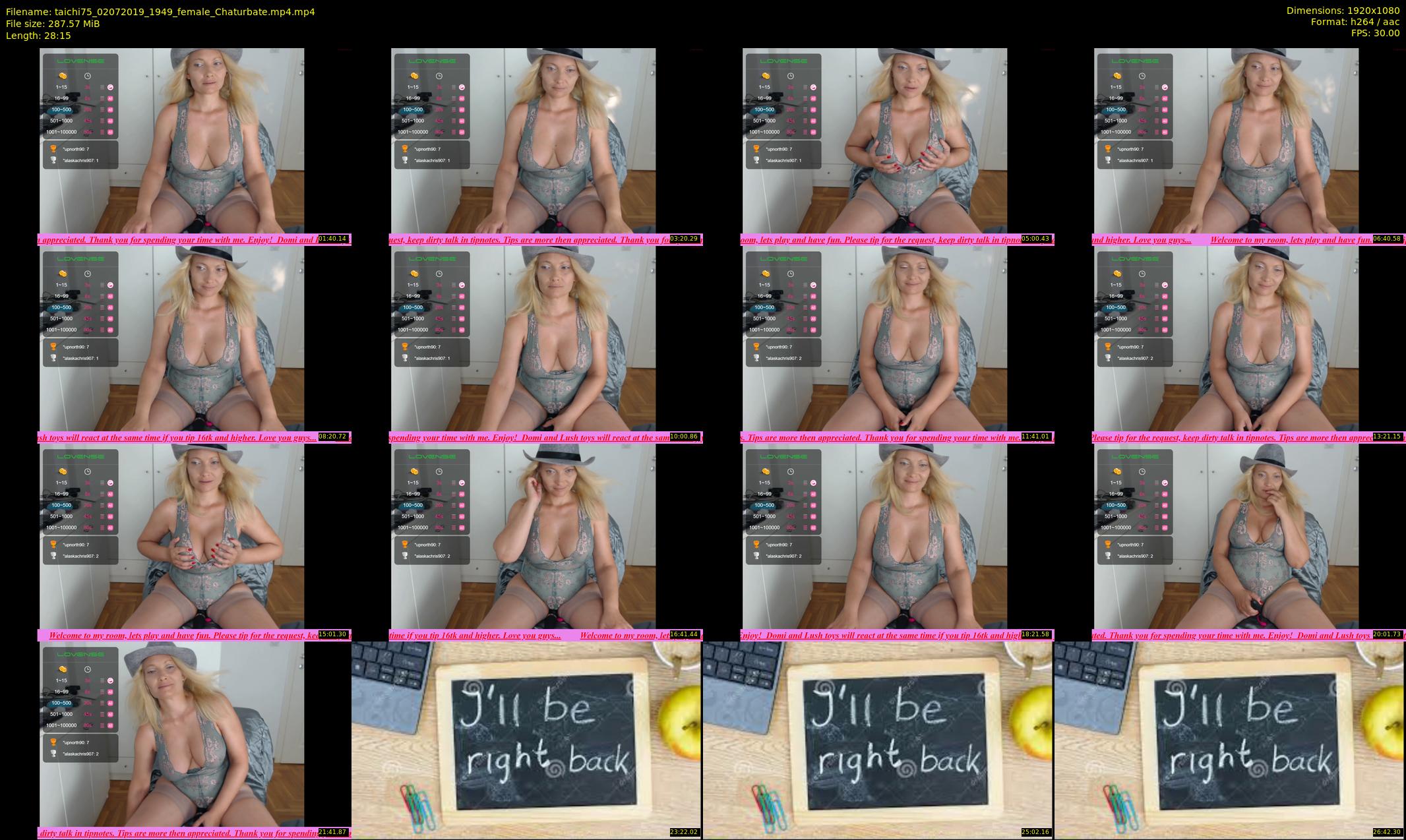 taichi75 — 29 minute Chaturbate female cam show recording, 1080p, Jul 2, 2019